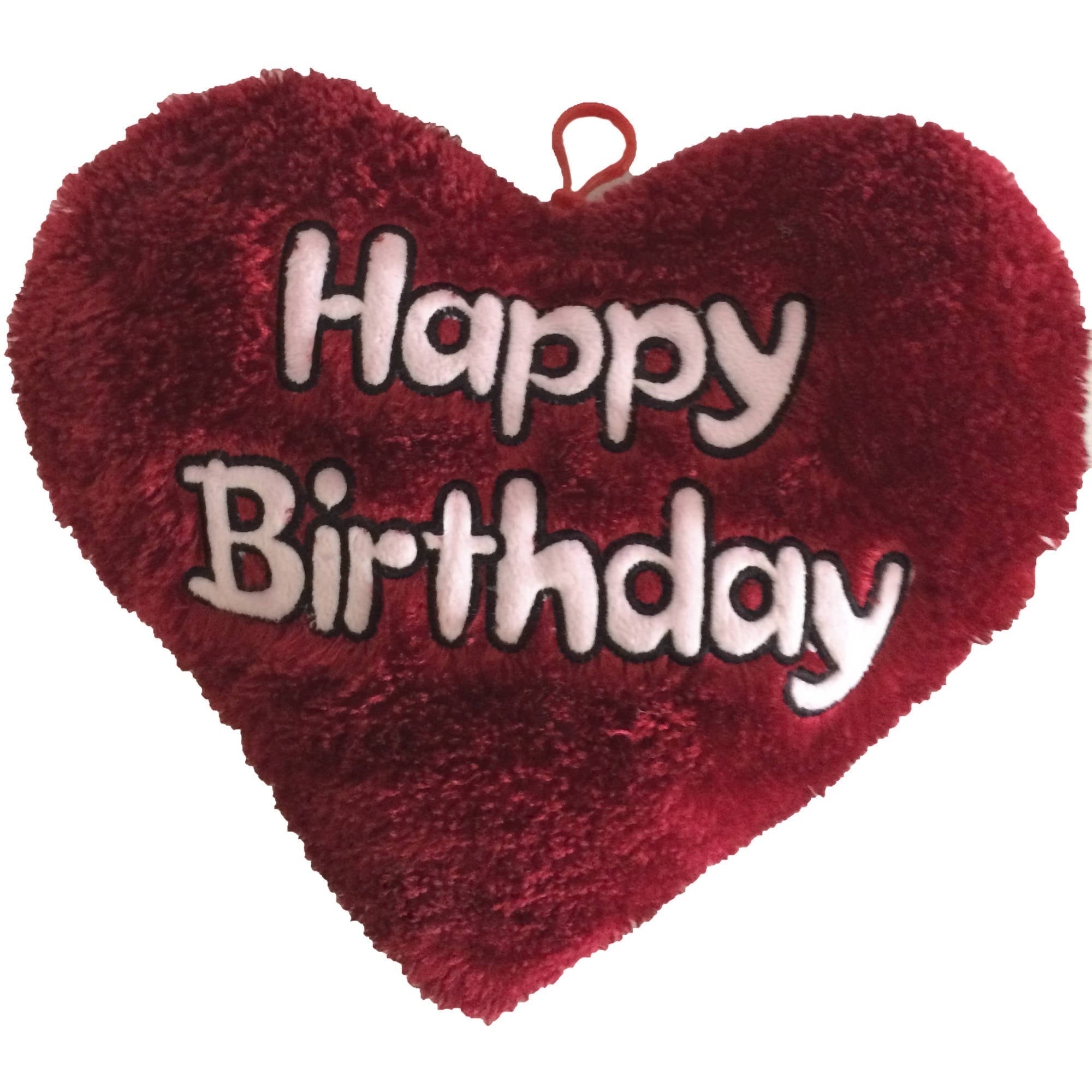 Heartfelt Cuddles Personalized Message Plush Heart - Red