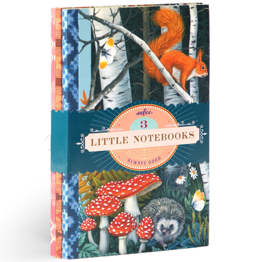 eeBoo Piece & Love Vasilisa 3-Notebook Set With Nature Artwork