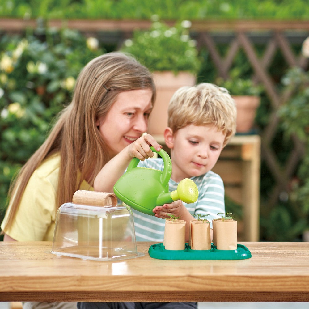 Hape Nature Fun Growing Gardeners Greenhouse Kit, Kids Ages 4+