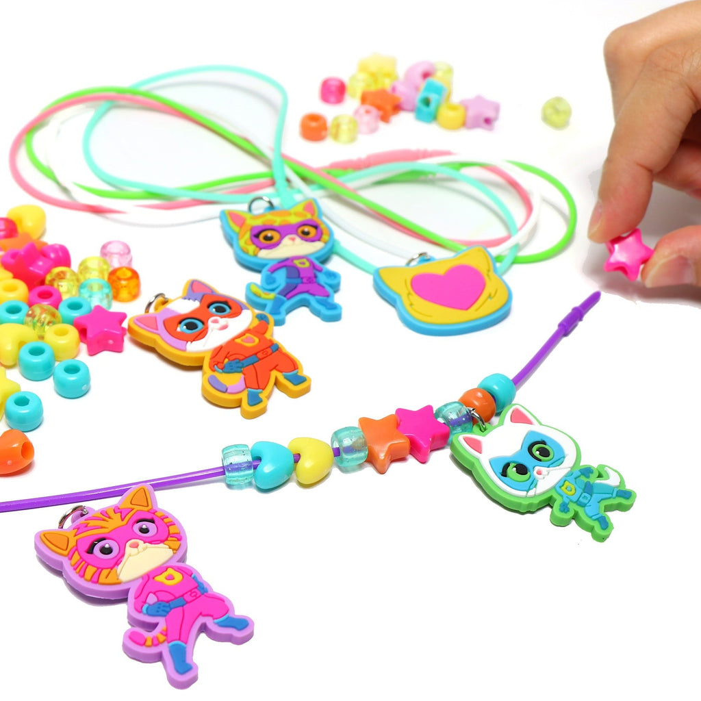 Super Kitties Bead & Charm Necklace Activity Set – 161 Pieces