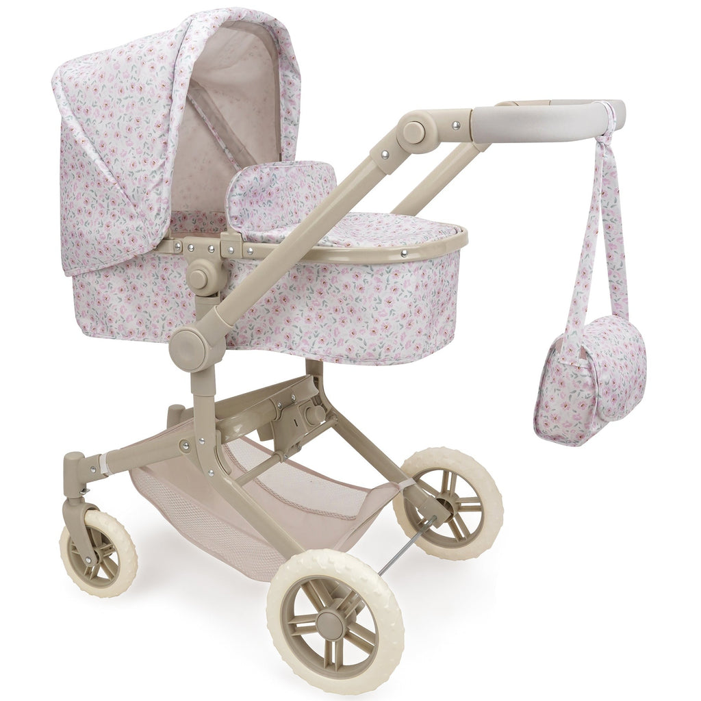 509 Crew Little Flora City Park 2-in-1 Doll Pram & Folding Stroller