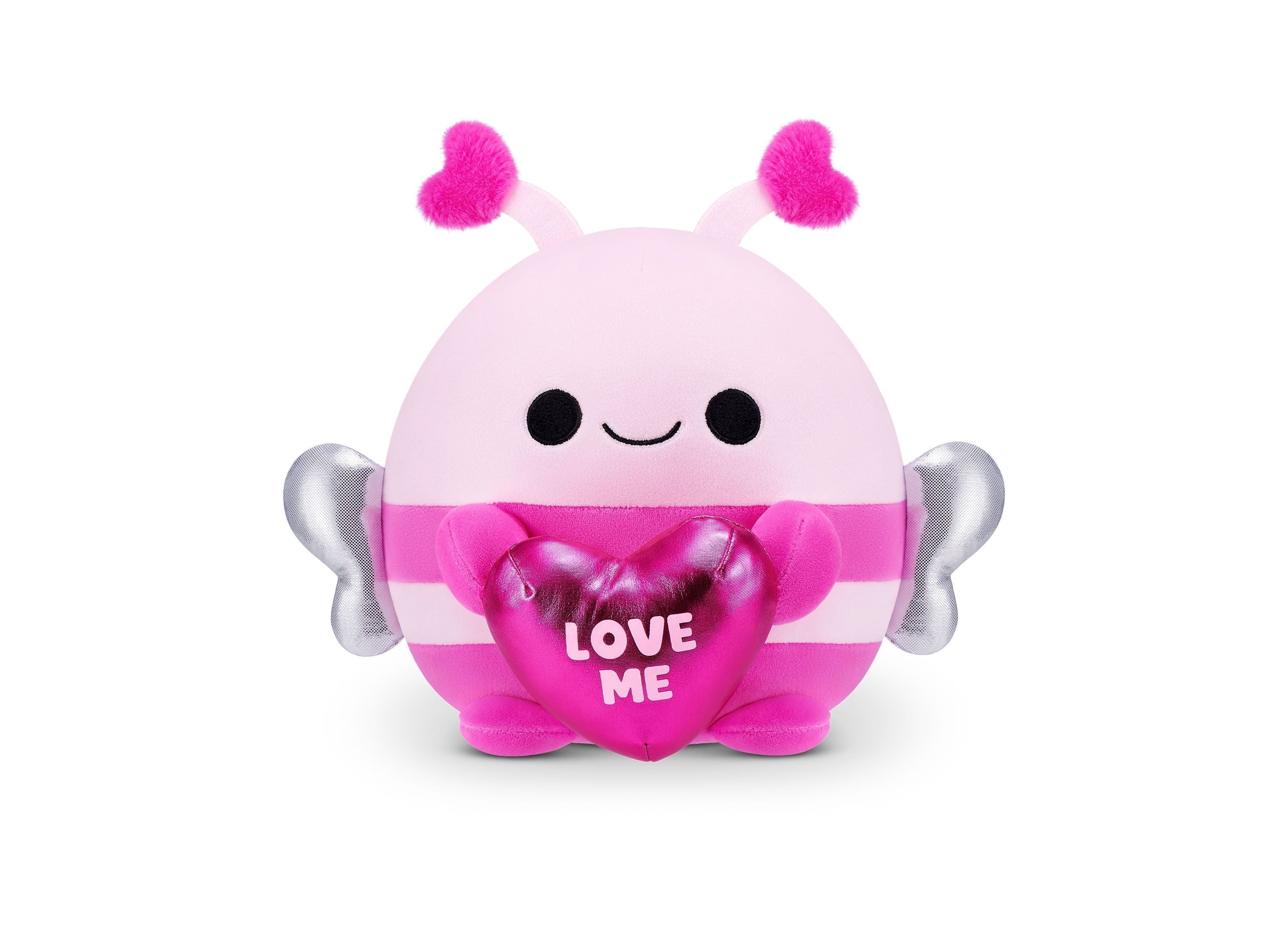 ZURU Snackles Series 2 Valentine 8 Inch Plush Bumblebee with Heart-Shaped Accessory