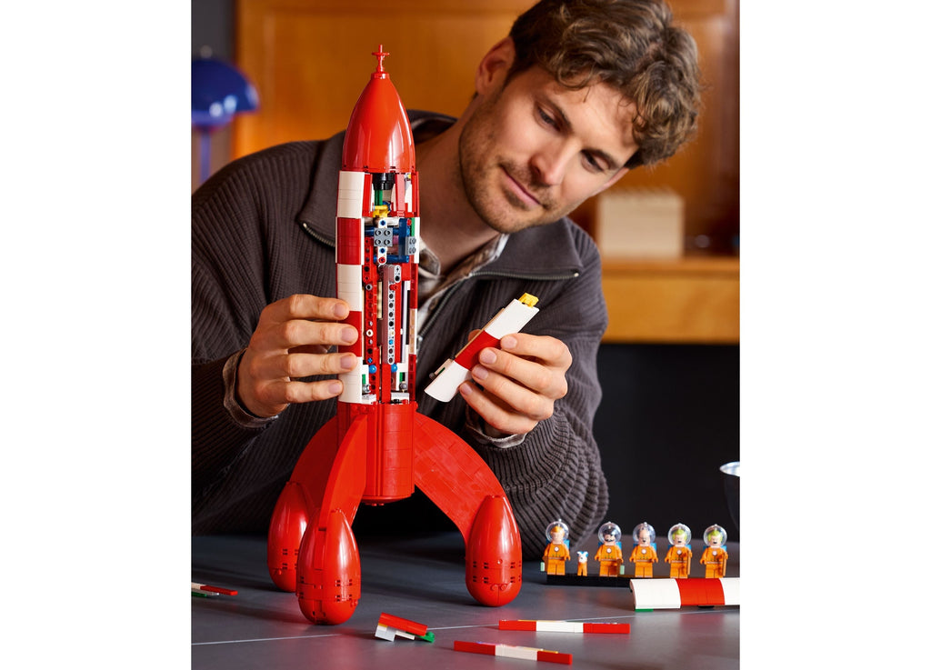 LEGO Ideas Tintin Moon Rocket Building Set - 1,283 Pieces