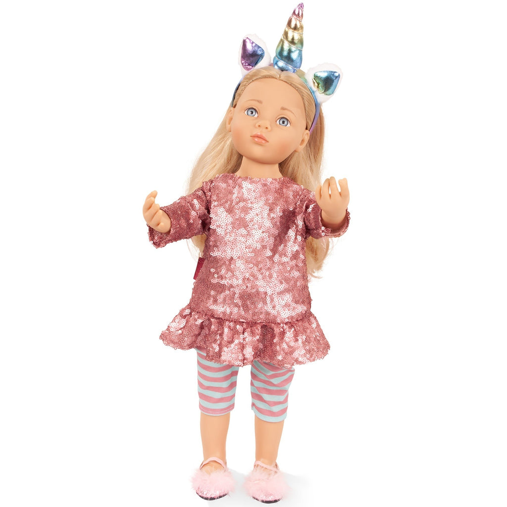 Götz Happy Kidz Anna Unicorn 19.5-Inch Poseable Collector Doll