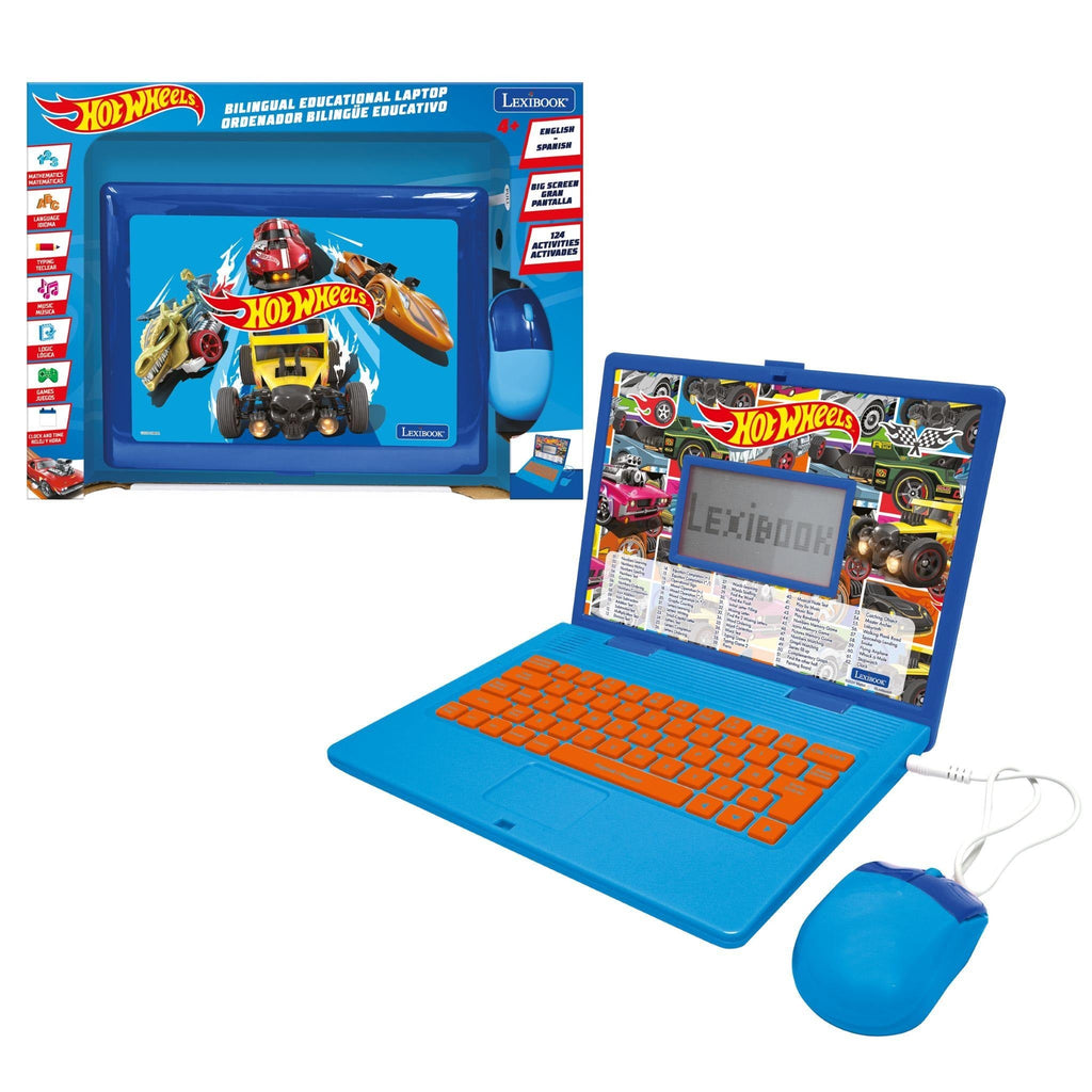 Hot Wheels Bilingual Talking Educational Laptop - Dual-Language Interactive Learning