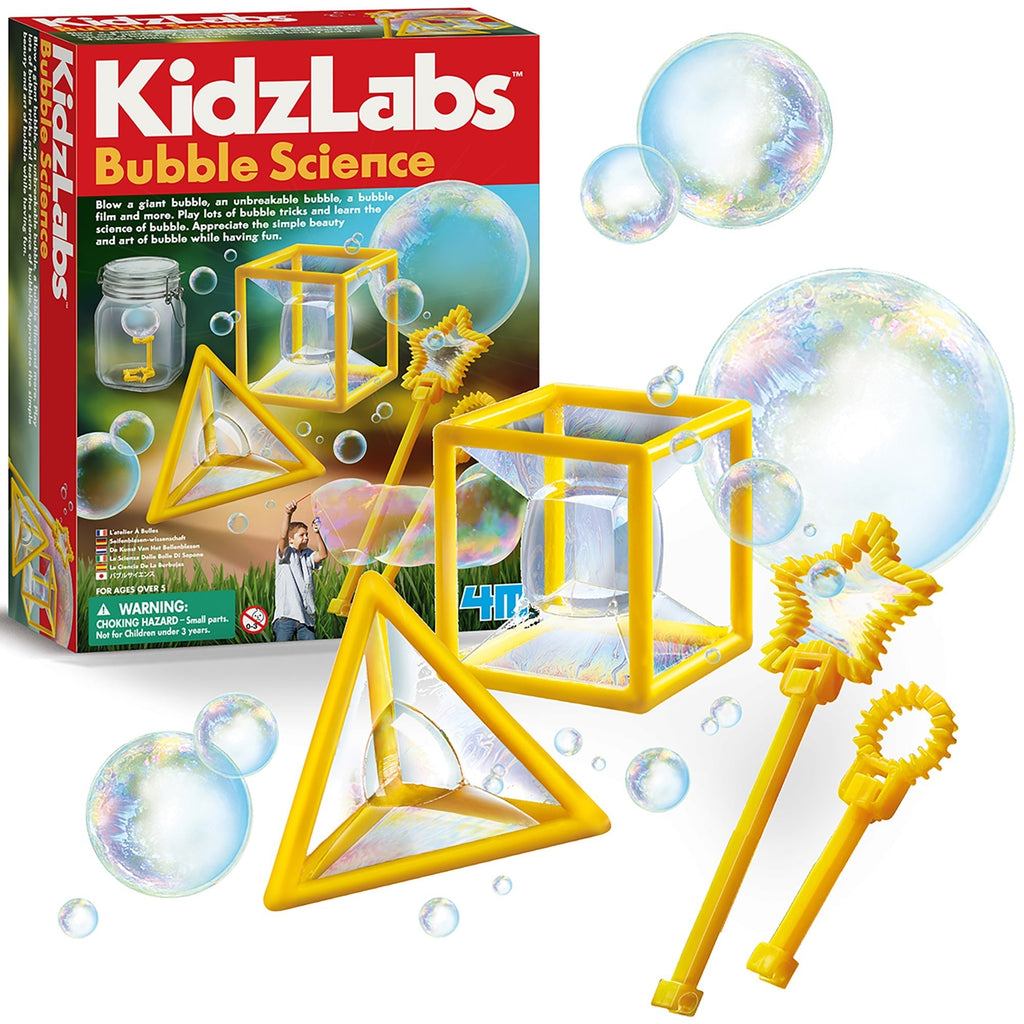 KidzLabs Bubble Science Experiment Kit With Giant Bubble Tools