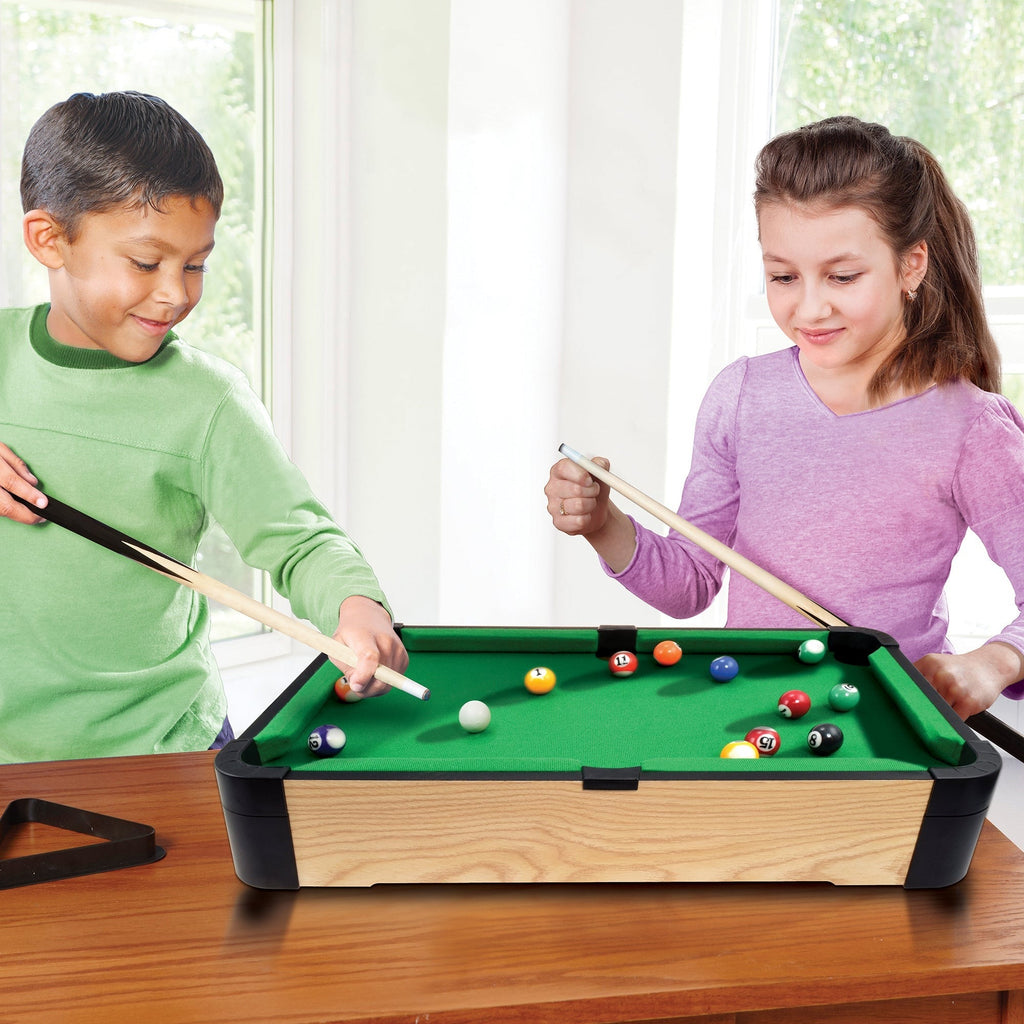 Mini Tabletop Pool Set - Classic 20-inch Billiards Game