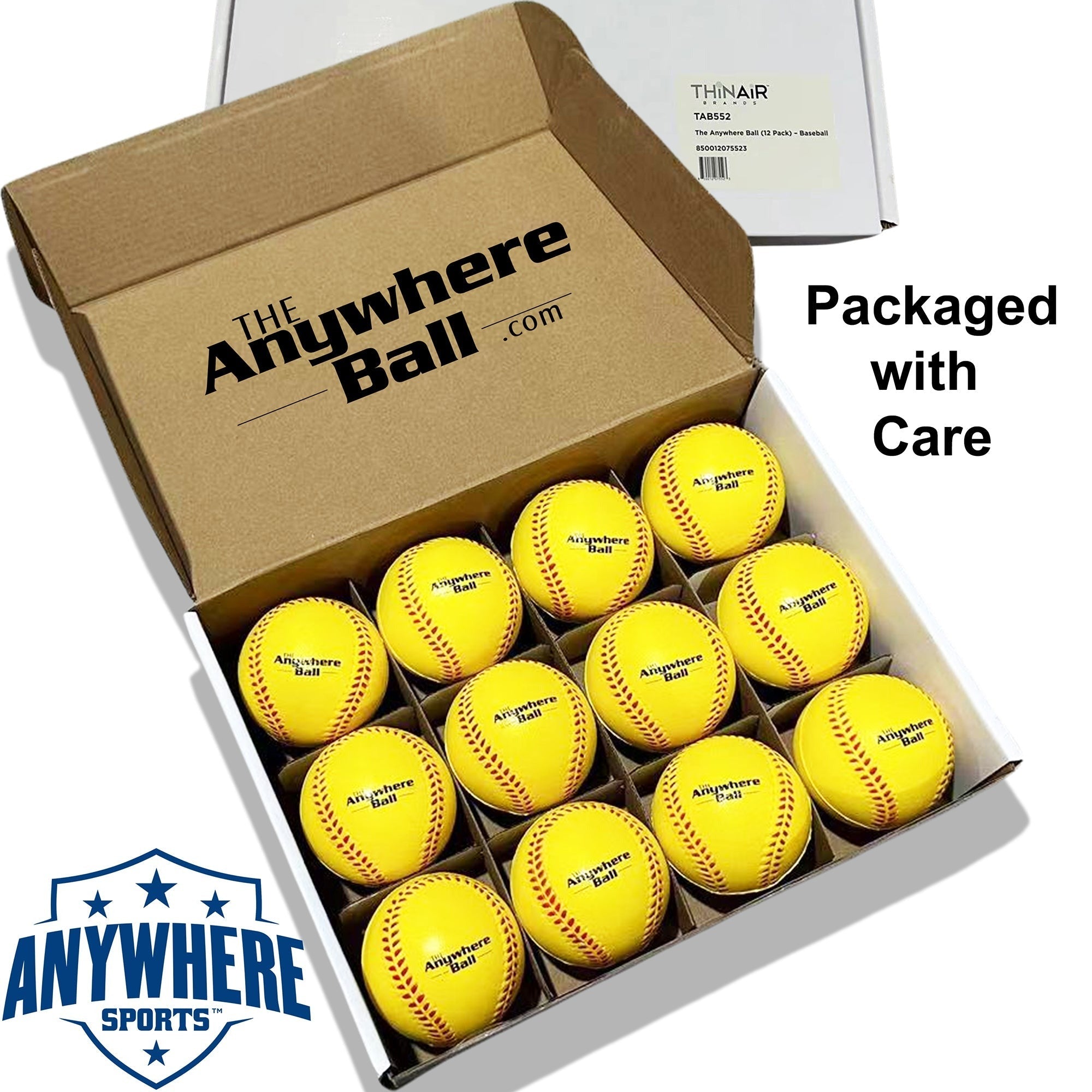 Anywhere Sports: The Anywhere Ball Foam Training Set - Yellow 12 Pack