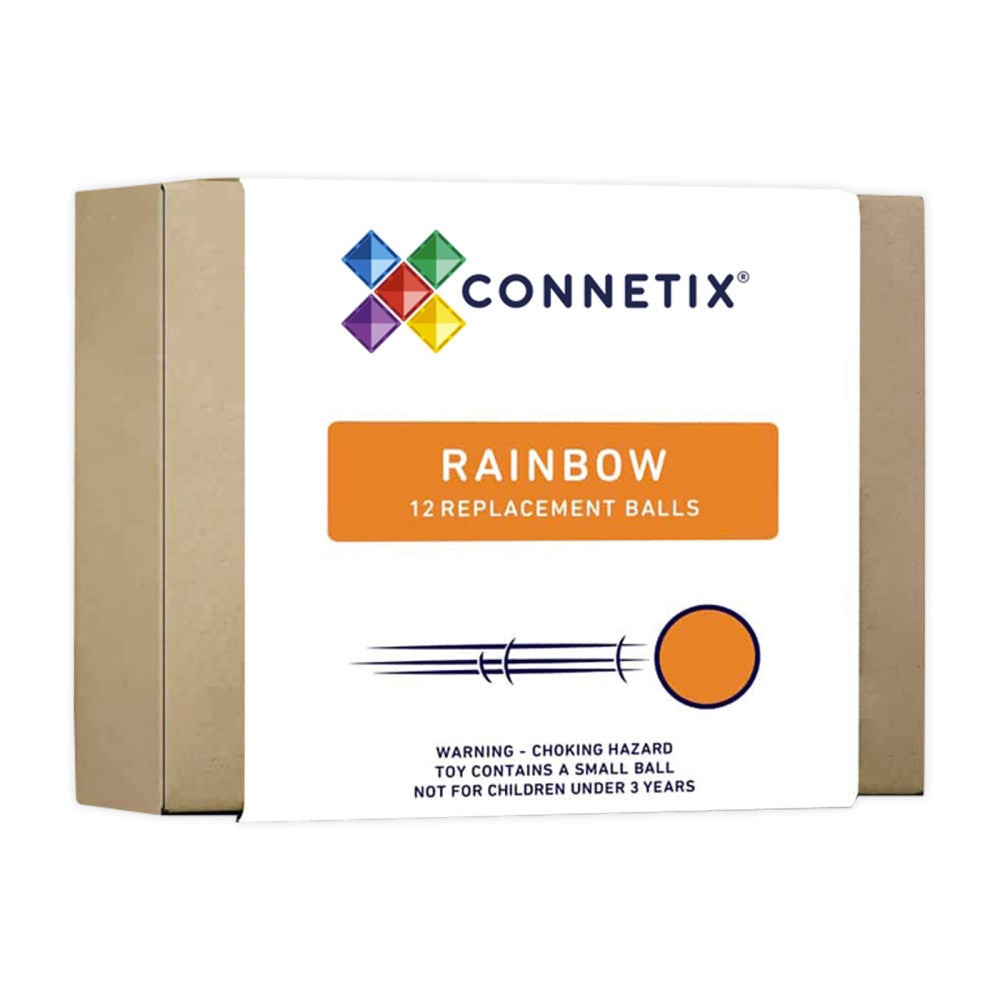 Connetix Magnetic Tiles Rainbow Ball Pack - 12 Colorful Pieces