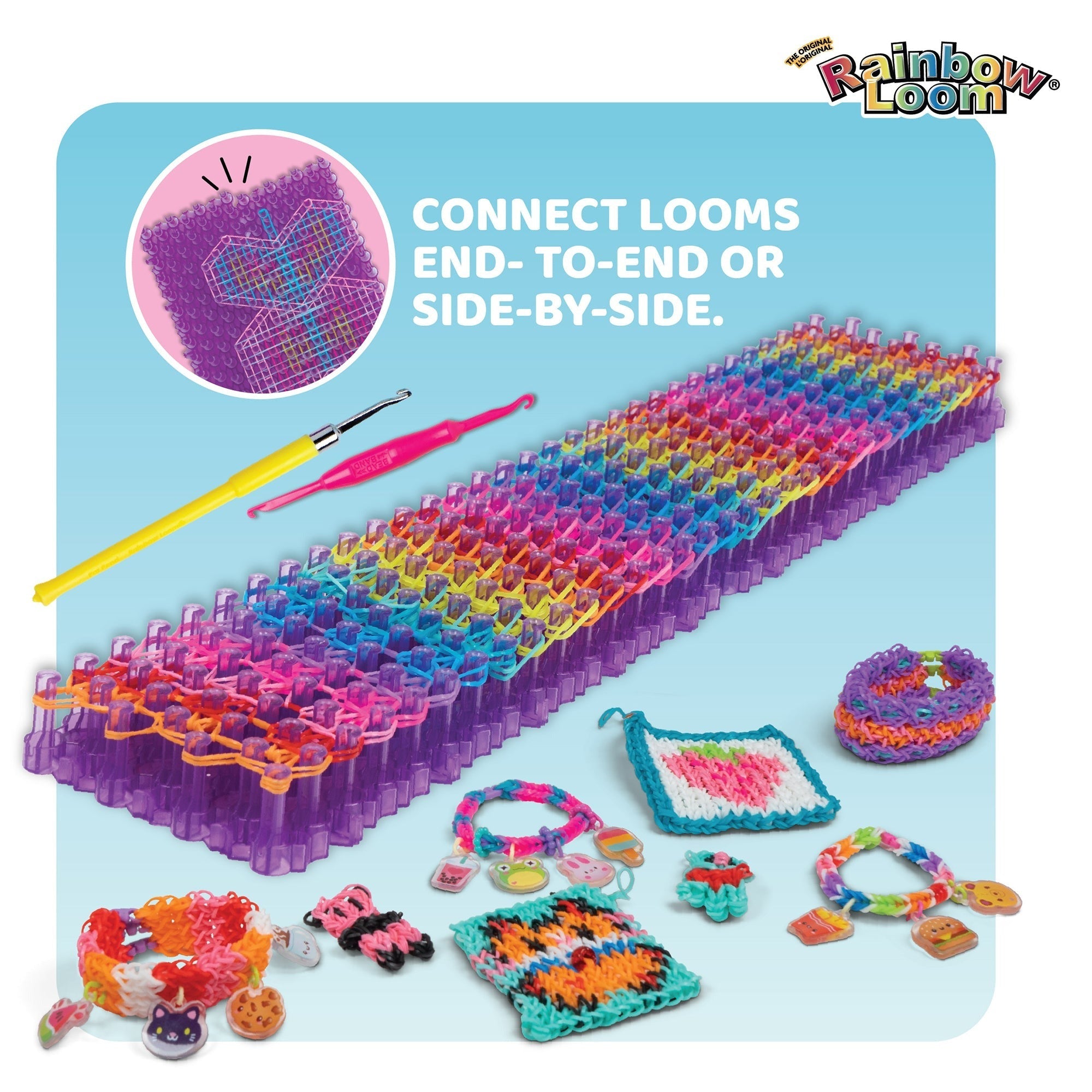Rainbow Loom Mega Loom Duo Bracelet Making Kit with 2 Mega Mighty Looms