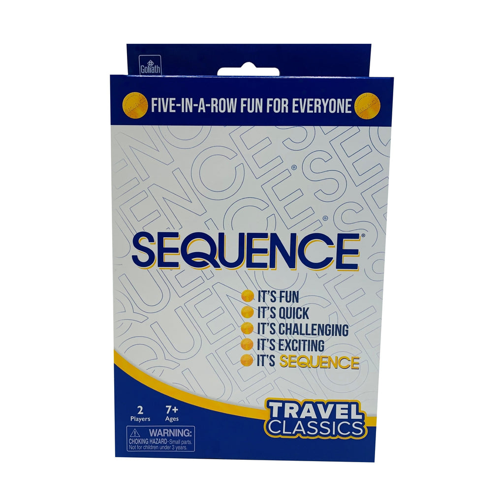 Sequence Travel Edition Strategy Card Game With Pegs And Portable Case