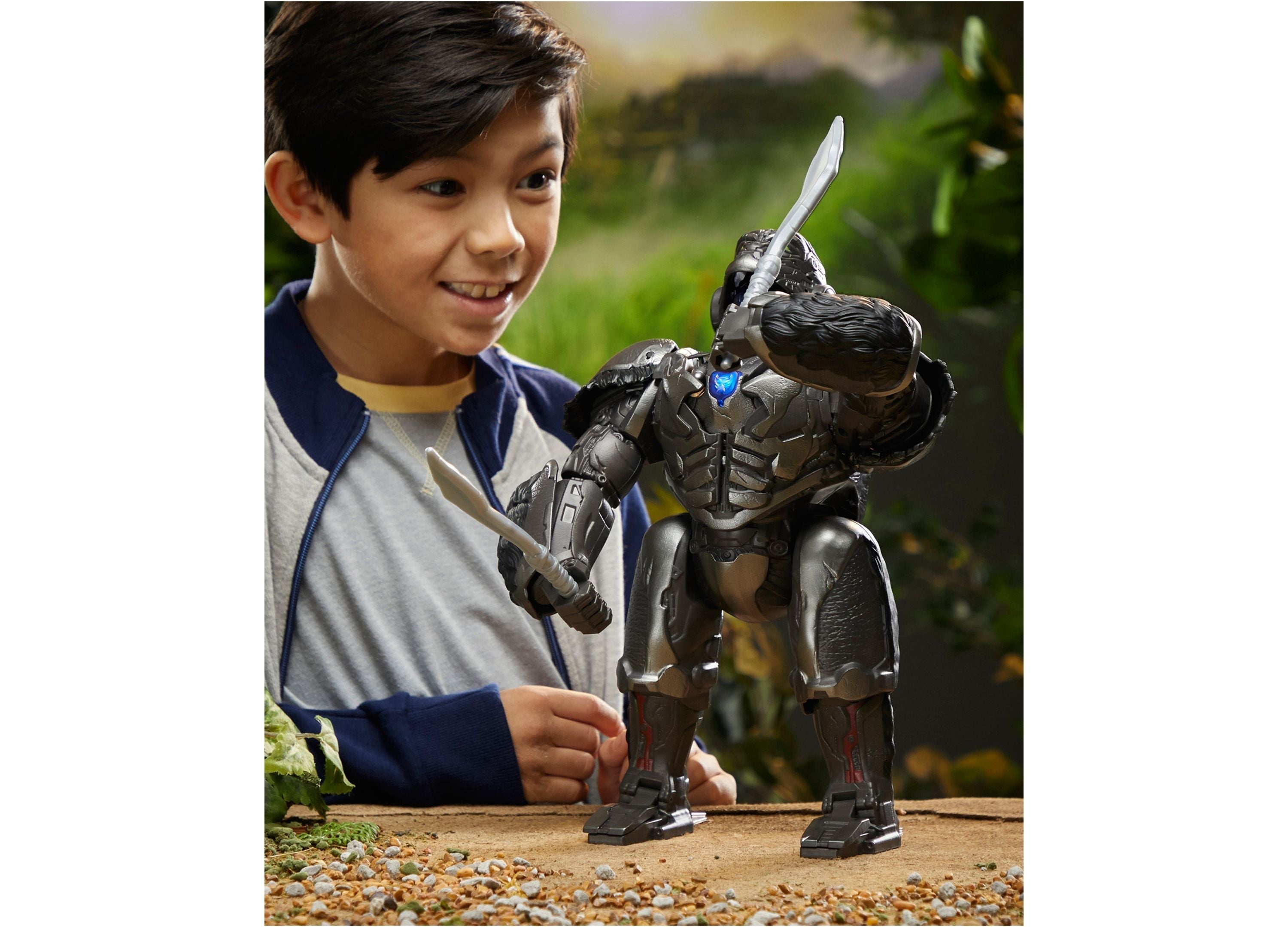 Hasbro Transformers: Rise of the Beasts 12.5-inch Command & Convert Animatronic Optimus Primal
