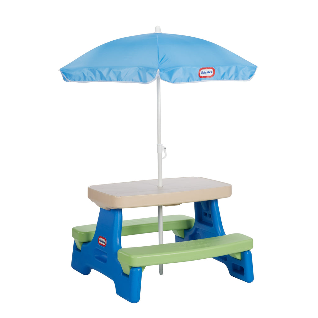 Little Tikes Easy Store Jr. Play Table with UV-Protected Umbrella