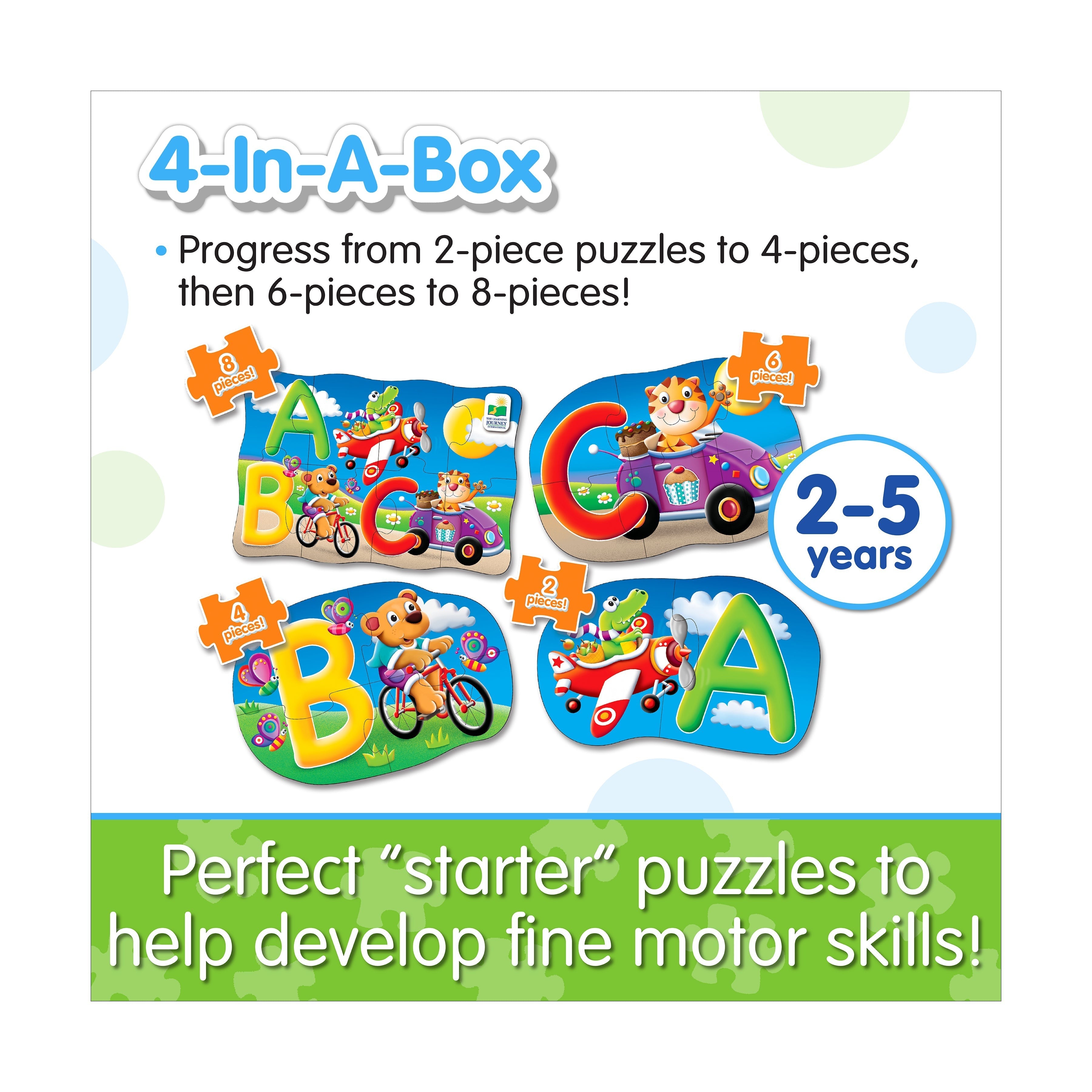My First Puzzles - ABC Animal Adventure 4-Pack Set