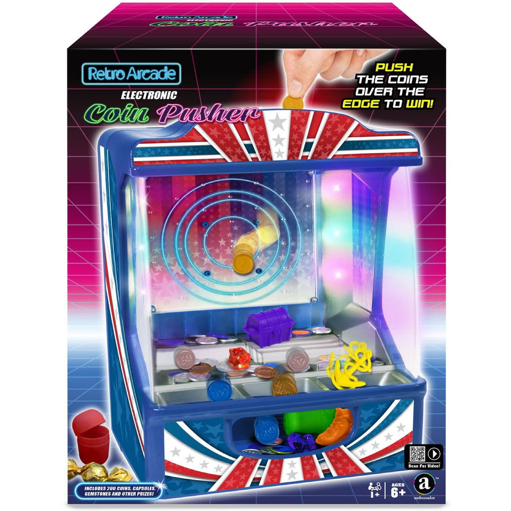 Retro Arcade Electronic Tabletop Coin Pusher Game