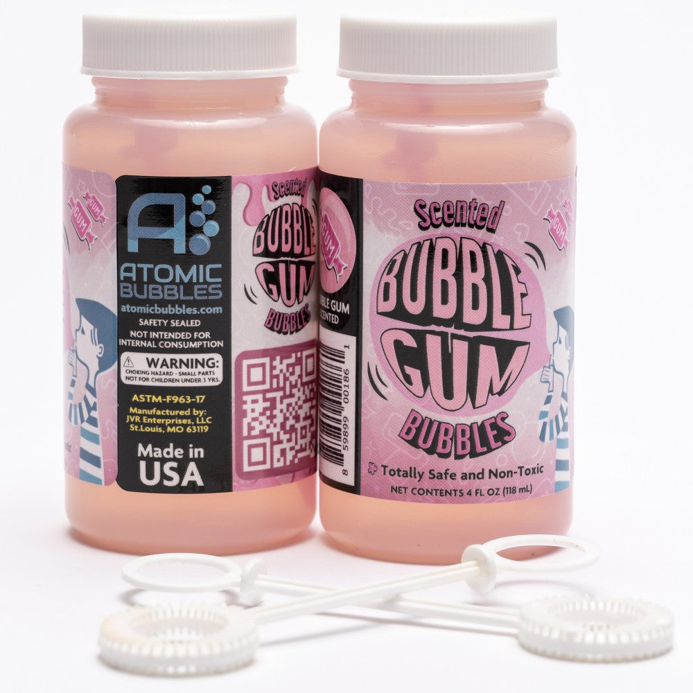 Atomic Bubbles Bubble Love Bubblegum Scented Bubbles, 2-Pack