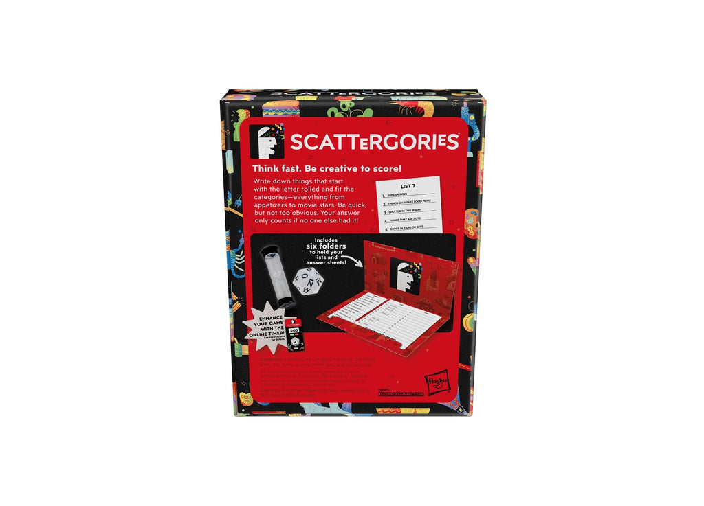Hasbro Scattergories Classic Fast-Thinking Board Game
