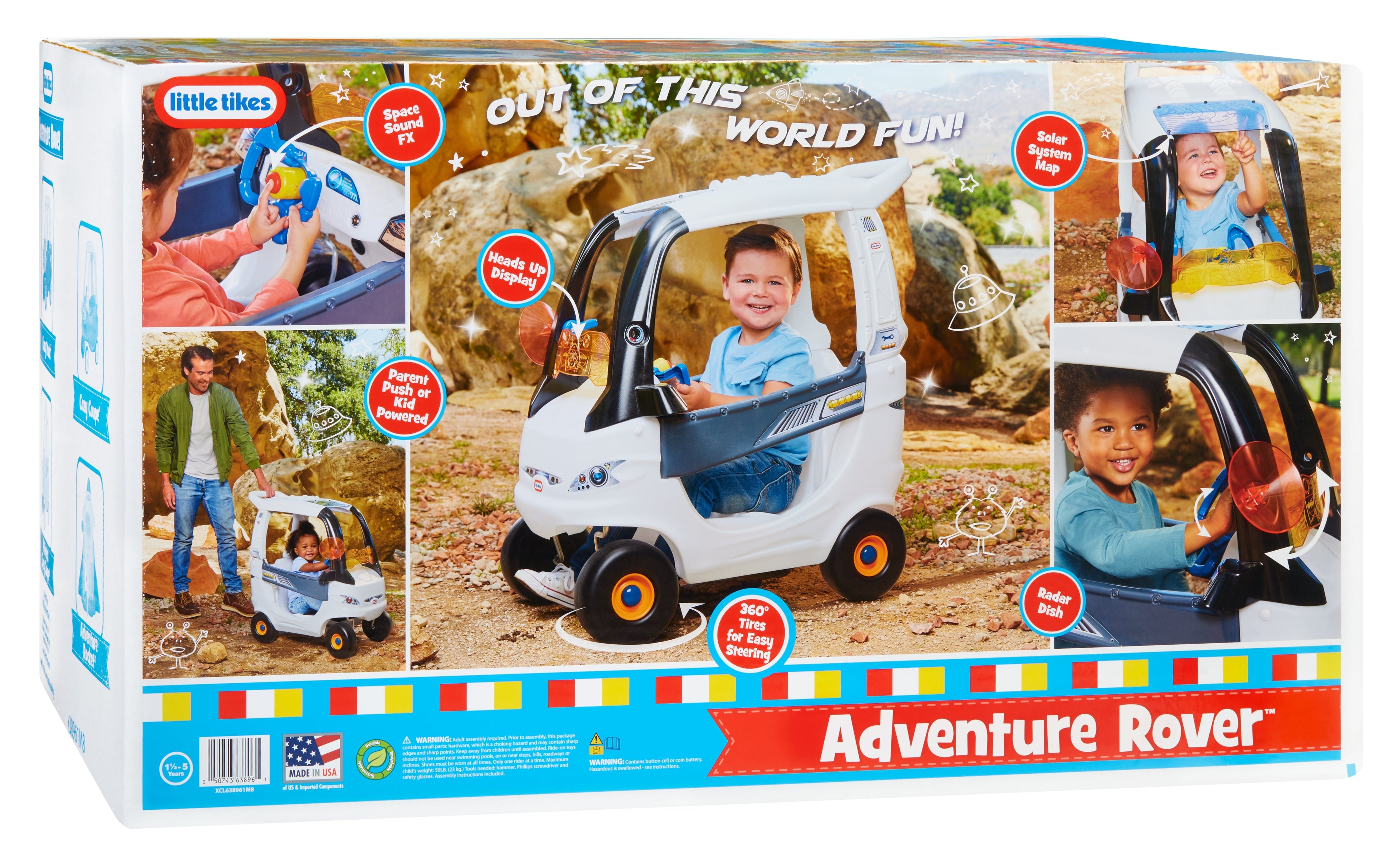 Little Tikes Cosmic Adventure Rover Ride-On Toy