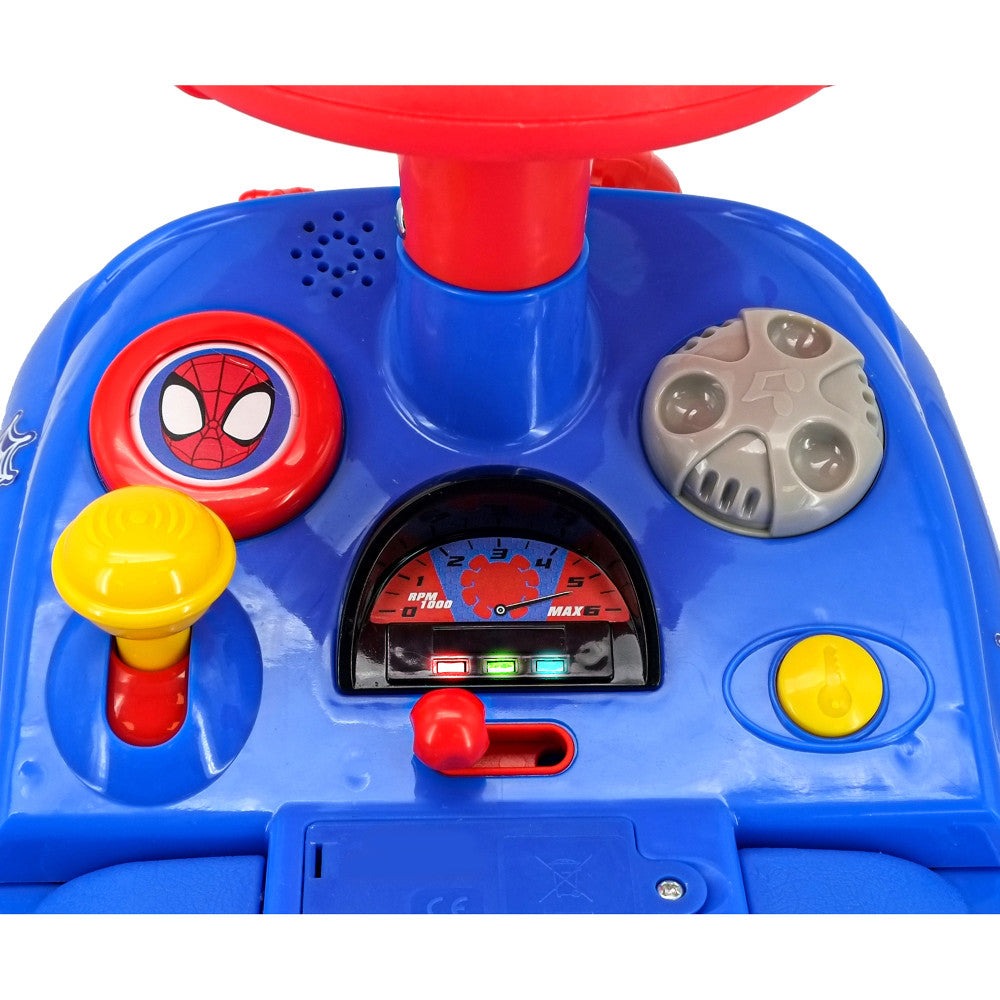 Kiddieland Spidey Web Racer Lights And Sounds Ride-On