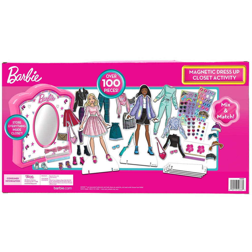 Barbie Magnetic Dress Up Closet Fashion Designer Playset