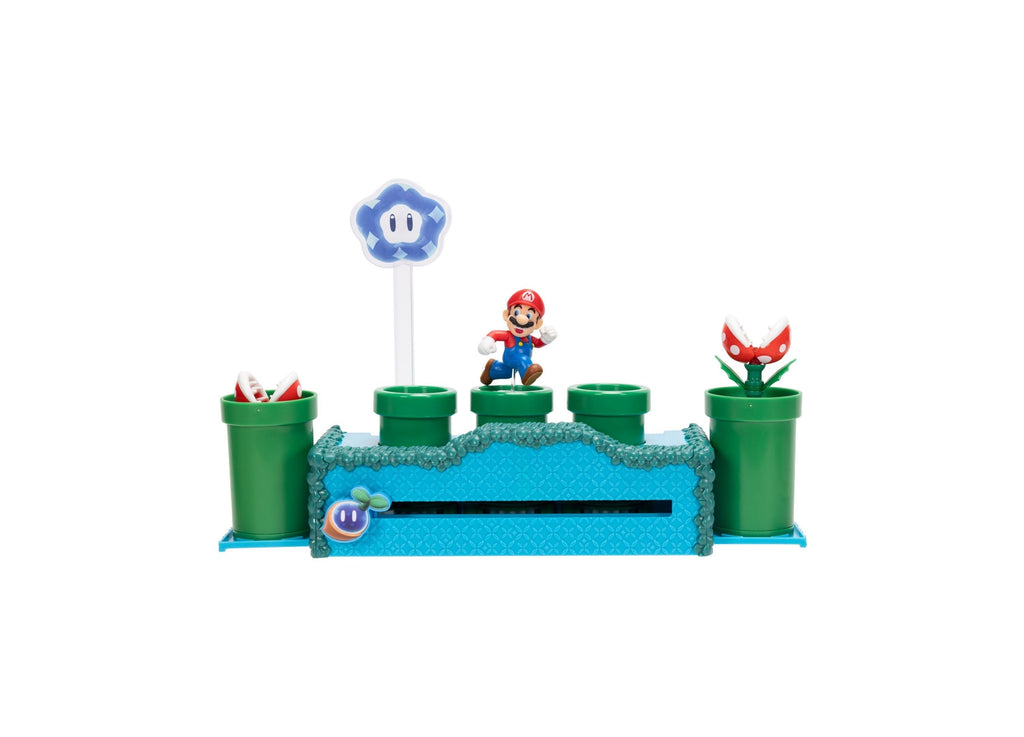 Super Mario Wonder Warp Pipe 3-Piece Playset With 2.5-Inch Figure