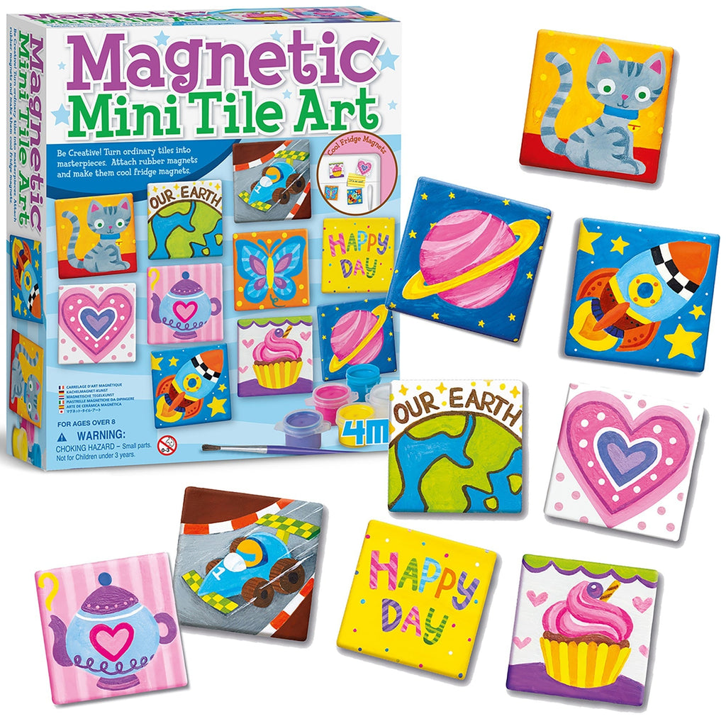 4M Magnetic Mini Tile Art DIY Craft Kit With Paint And Tiles