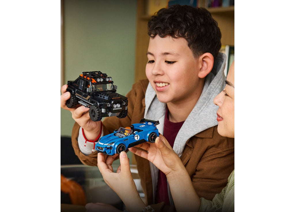 LEGO Speed Champions Jaguar Project 7 And Land Rover Defender 740-Piece Building Set