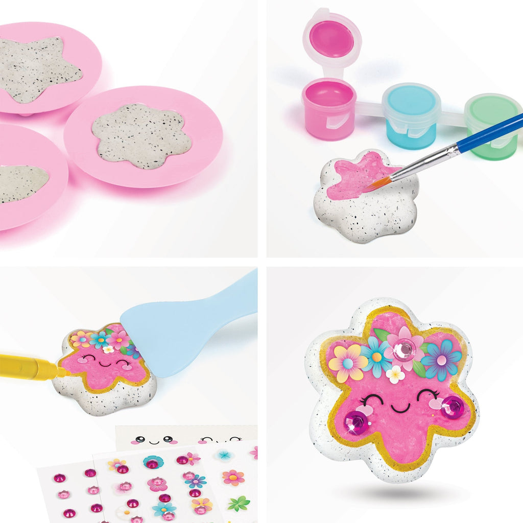 Make It Real Rock Dough Glowing Garden Rock Painting And Molding Craft Kit