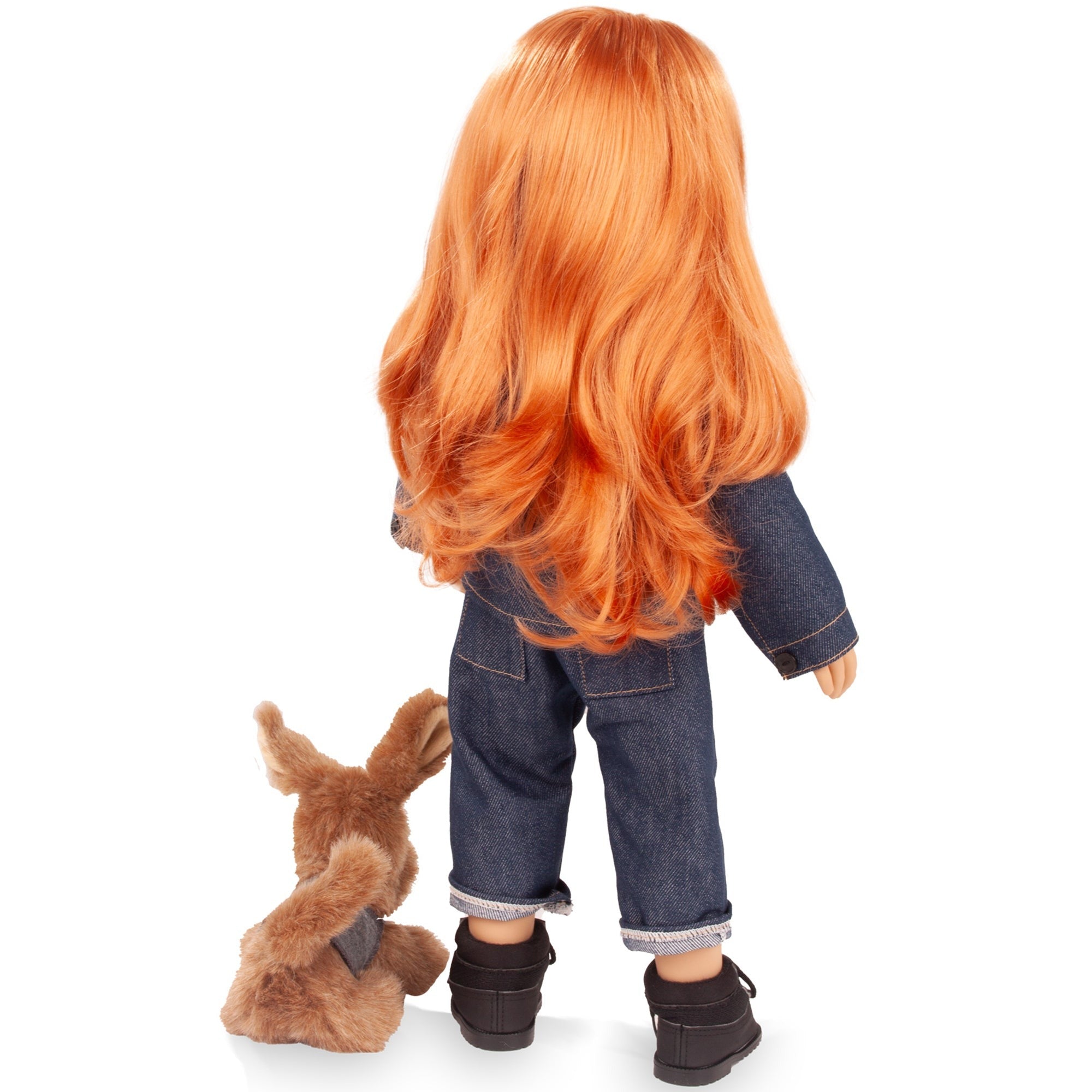 Gotz Hannah & Her Dog Polly 19.5-Inch Standing Poseable Doll Set