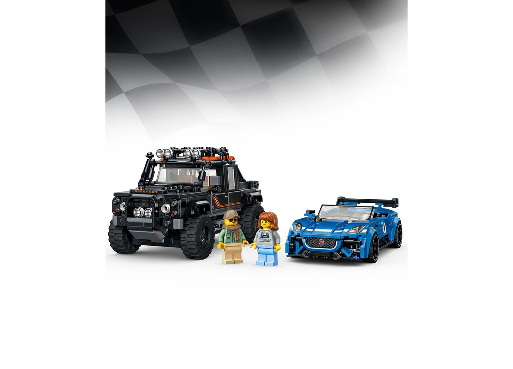 LEGO Speed Champions Jaguar Project 7 And Land Rover Defender 740-Piece Building Set