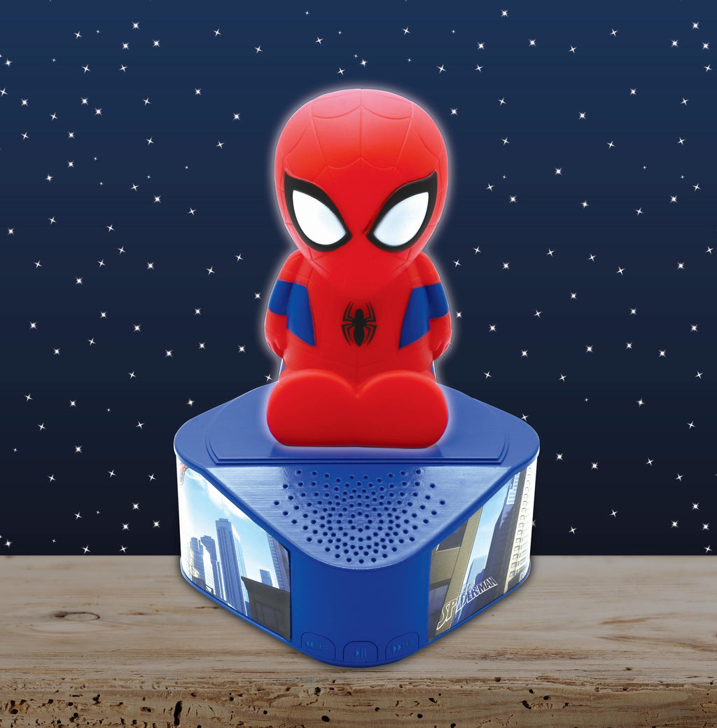 Marvel Spider-Man Illuminating Bluetooth Speaker - Light-Up Eyes - Red