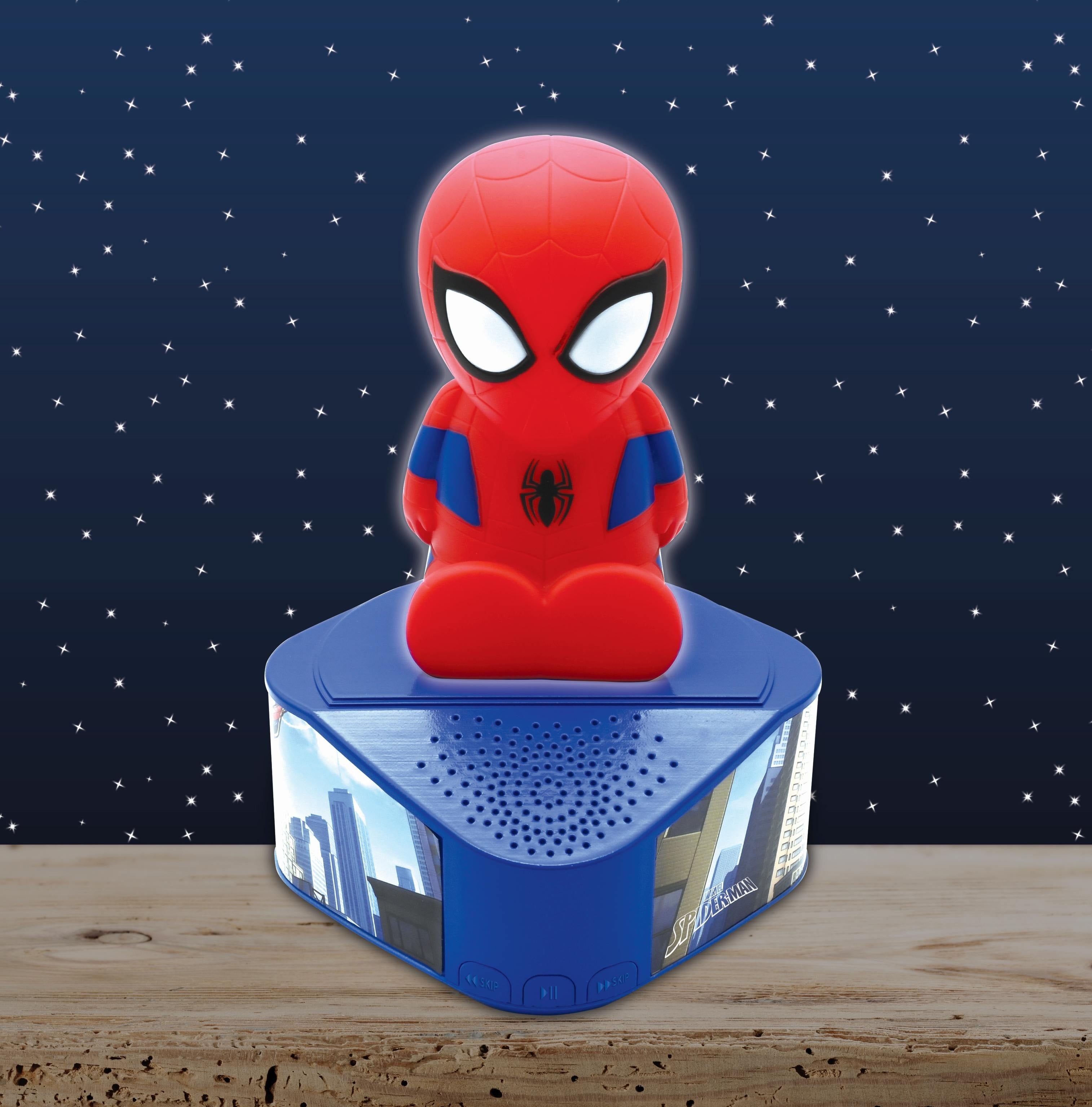 Marvel Spider-Man Illuminating Bluetooth Speaker - Light-Up Eyes - Red
