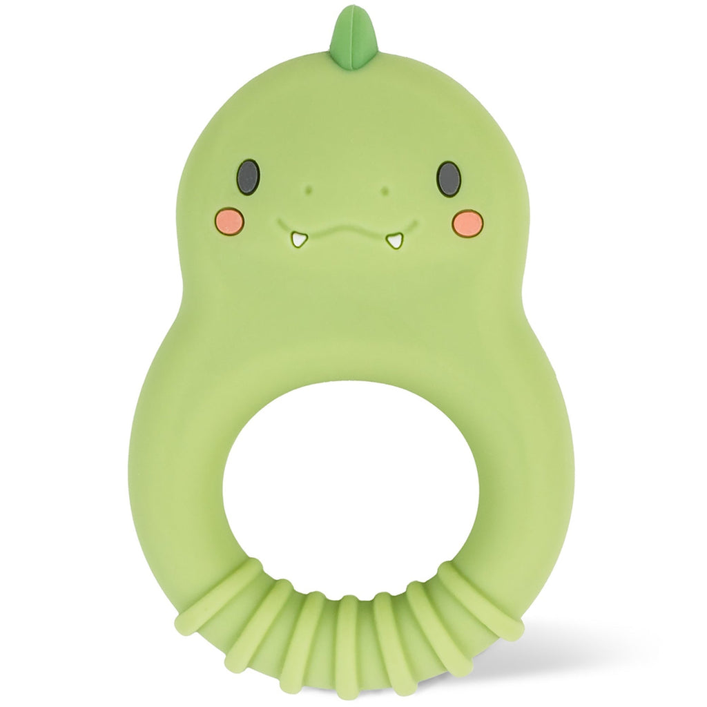 Tiger Tribe Dino Silicone Teether - Soft Textured Sensory Relief Toy