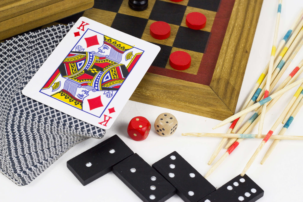 Professor Puzzle 6-in-1 Wooden Games Compendium