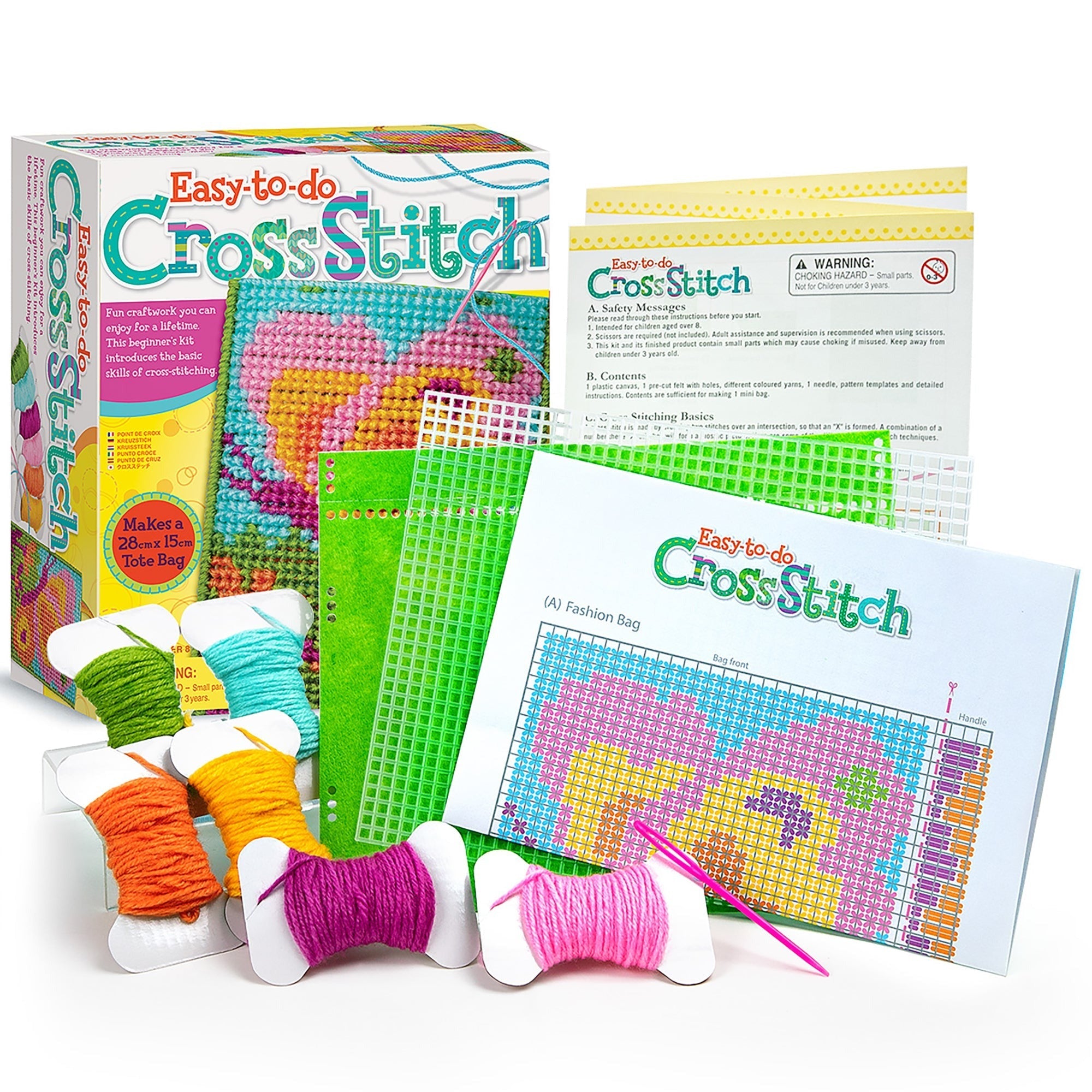 Easy-To-Do Cross Stitch Beginner Needlecraft Kit