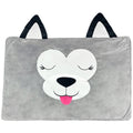 Happy Nappers Pet Bed In A Box Slipcover, Hutch The Gray Dog, Small 24x18-Inch