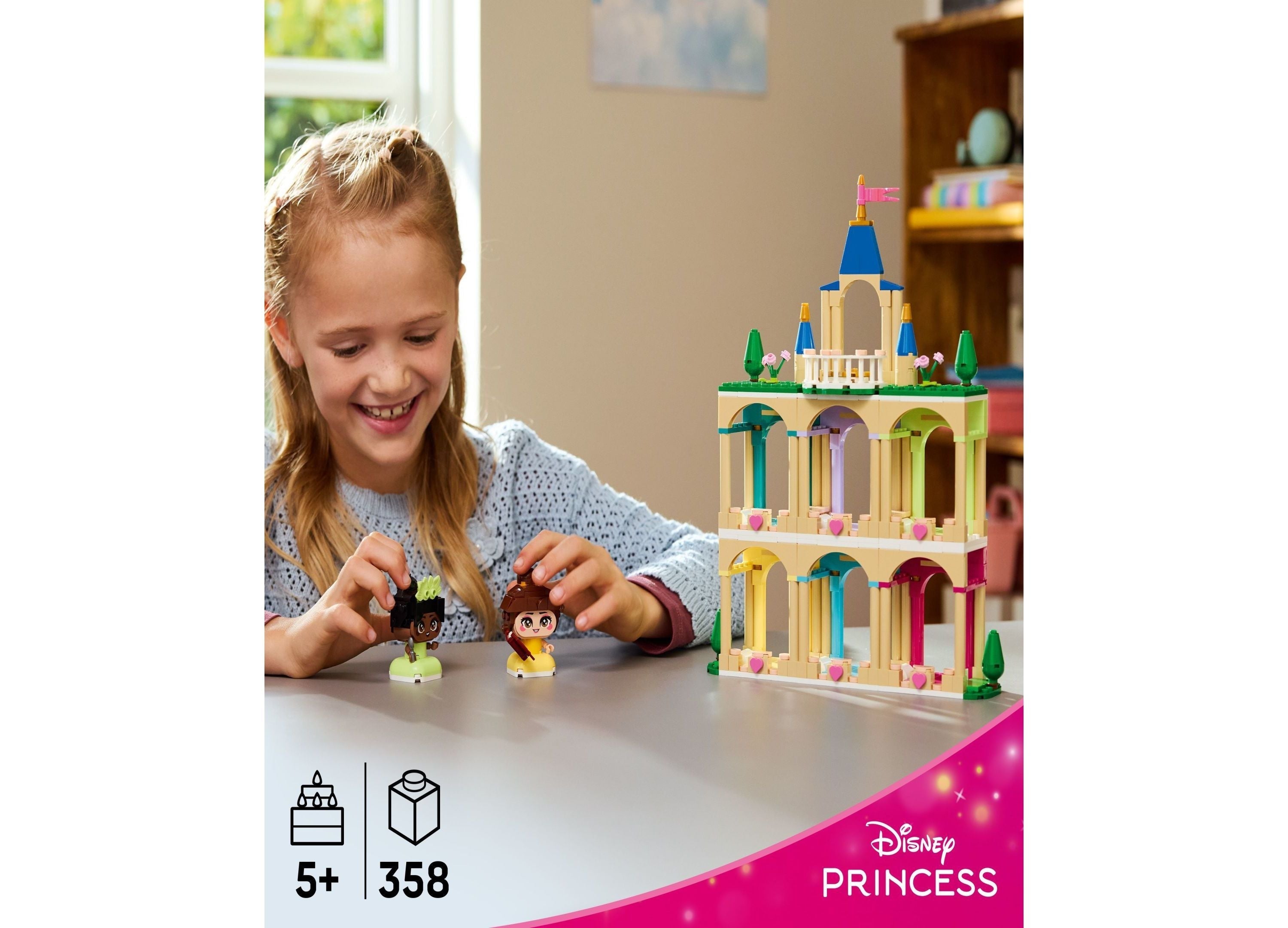 LEGO Disney Princess Belle & Tiana Mini Castle Playset 358 Pieces