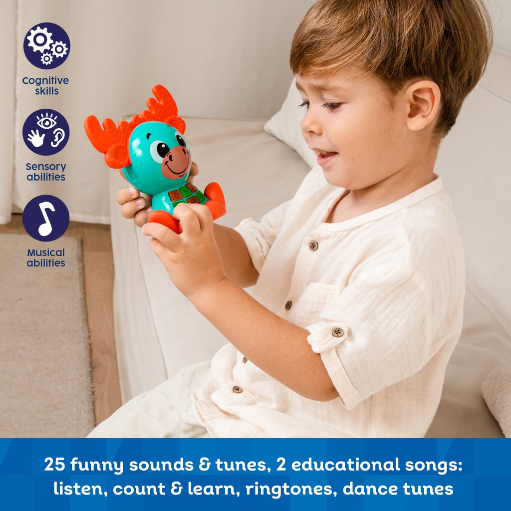 Kids Hits Babykins Moose Interactive Lights & Sounds Musical Toy With ABC & Counting