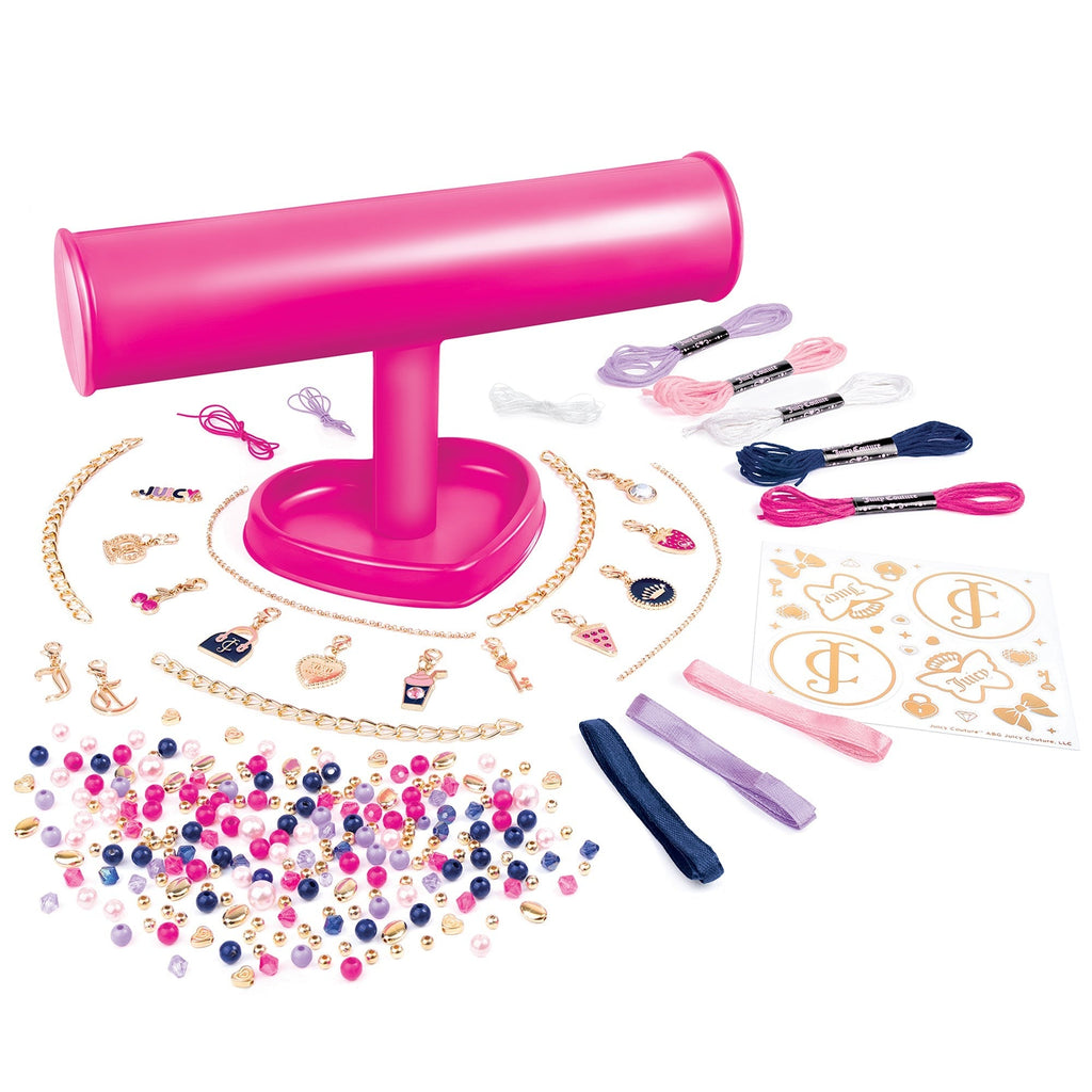 Juicy Couture Dazzle & Display DIY Bracelet Kit - 261pc, Hot Pink