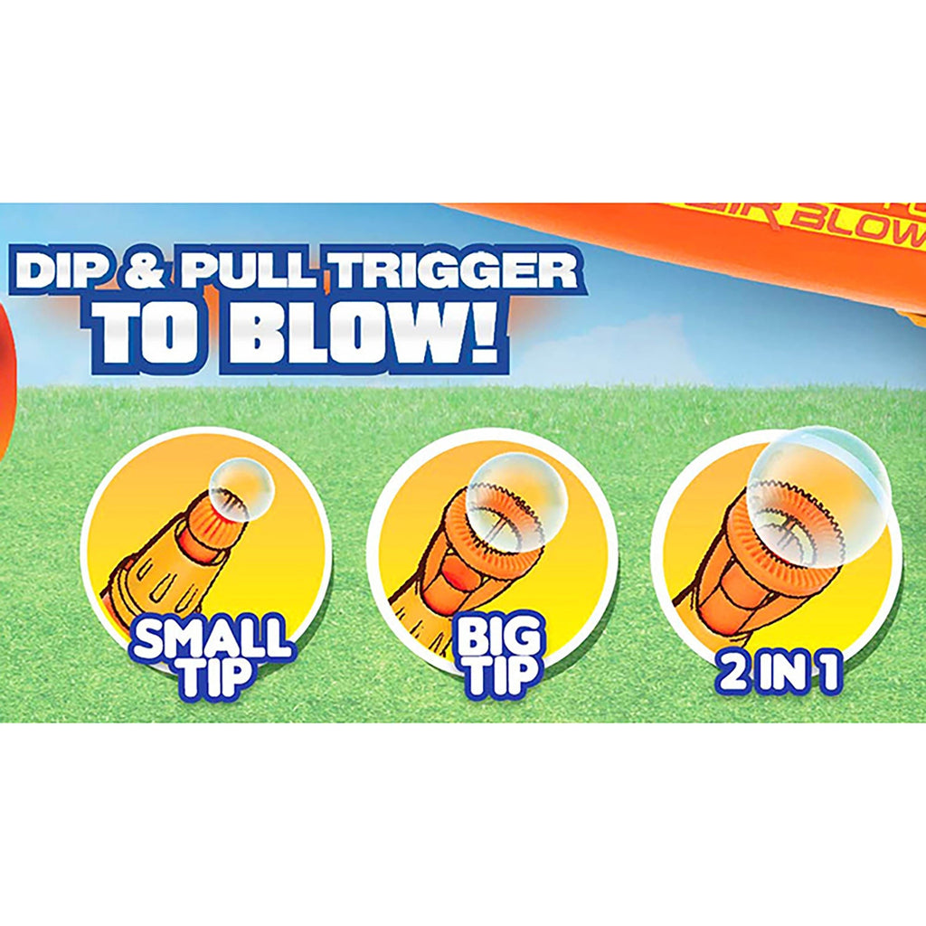 Air Bubbler Battery-Operated Bubble Blower With Interchangeable Wands