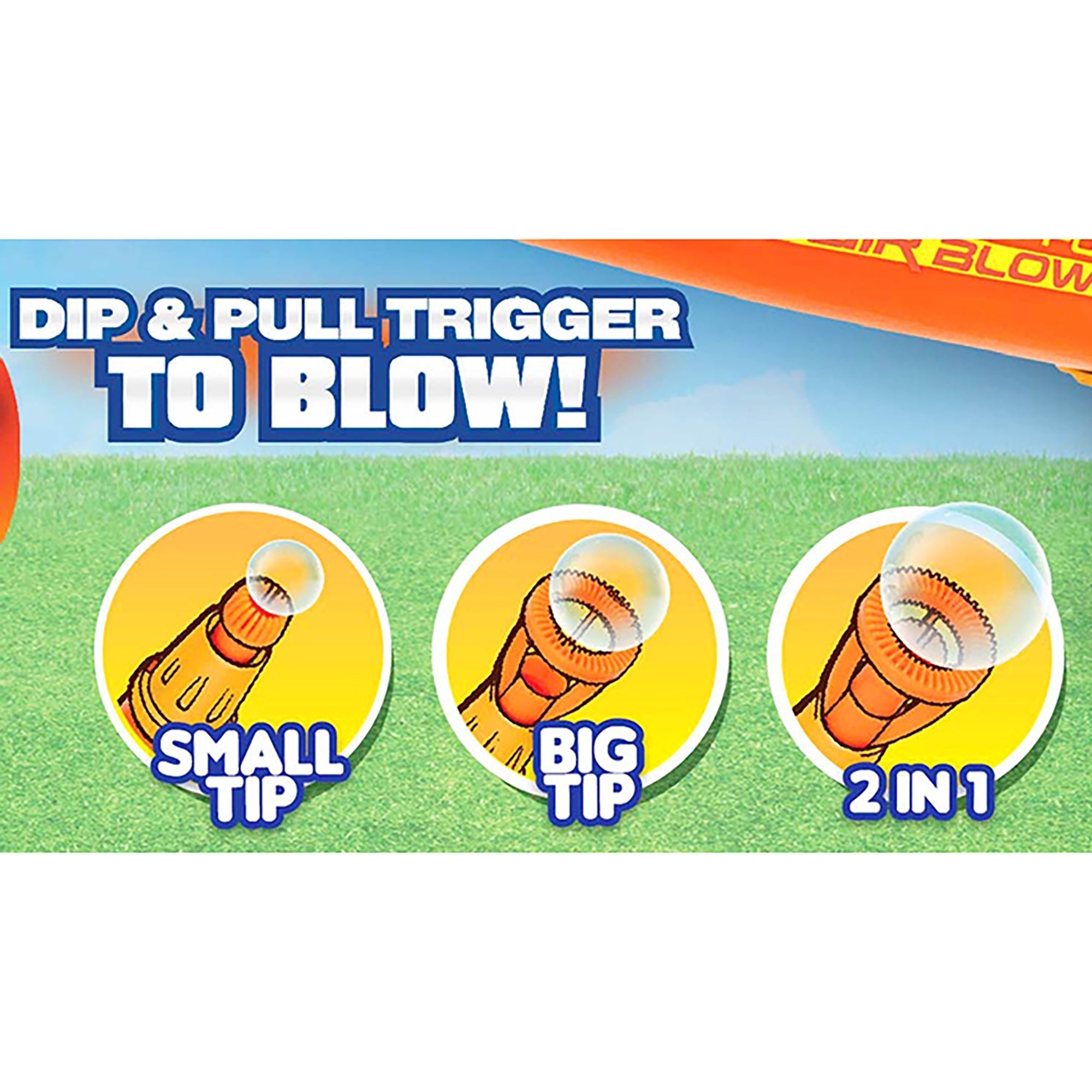 Air Bubbler Battery-Operated Bubble Blower With Interchangeable Wands