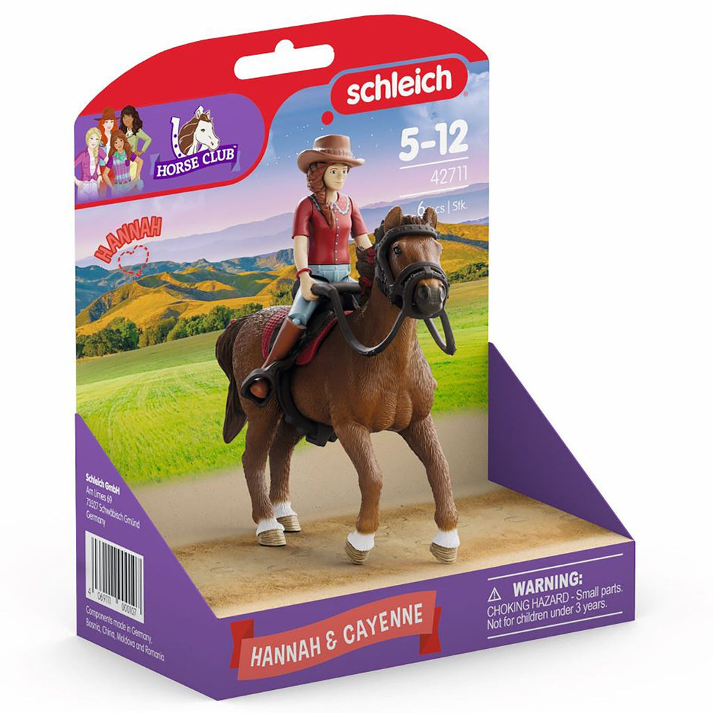 Schleich Horse Club Hannah & Cayenne 6-Piece Playset