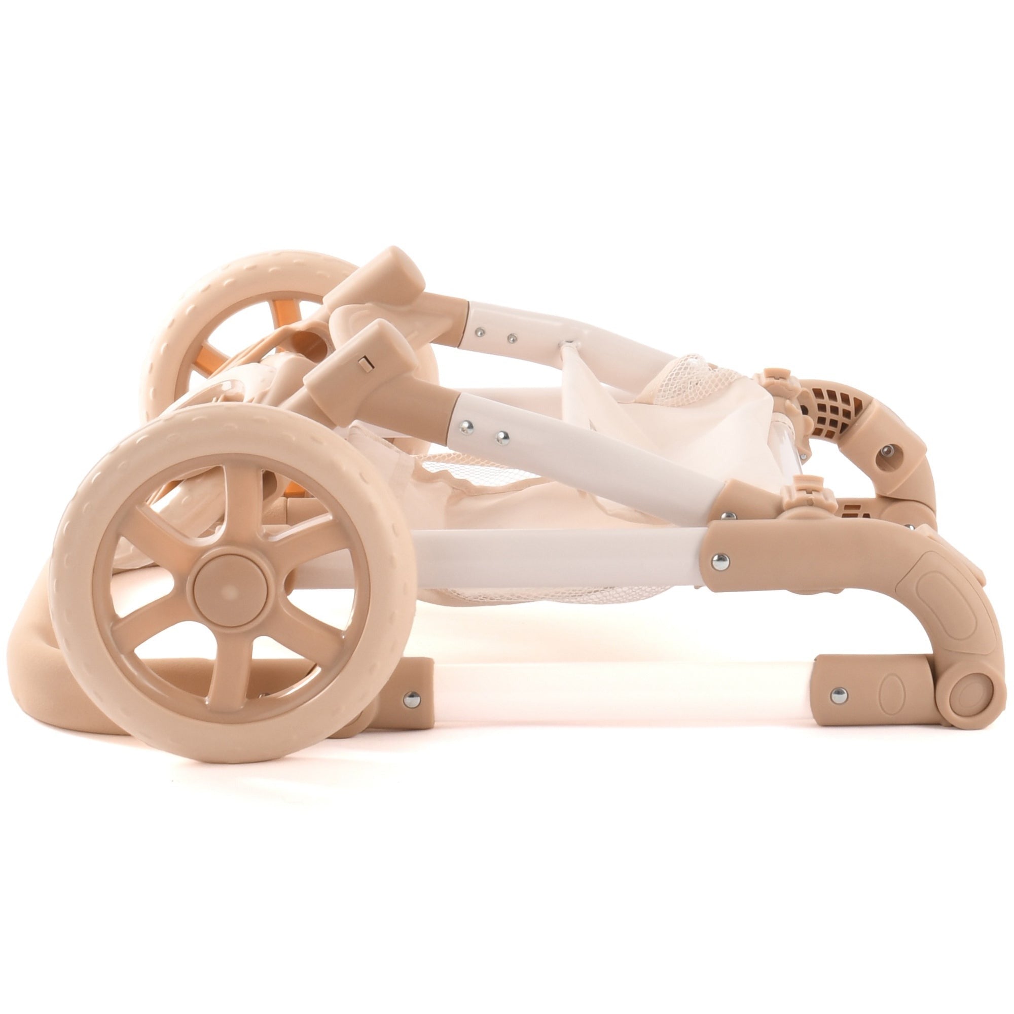 Roma Teddy 2-In-1 Convertible Doll Pram With Adjustable Handle