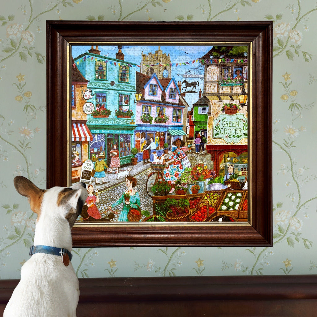 eeBoo Piece & Love Village By The Sea 1000-Piece Puzzle