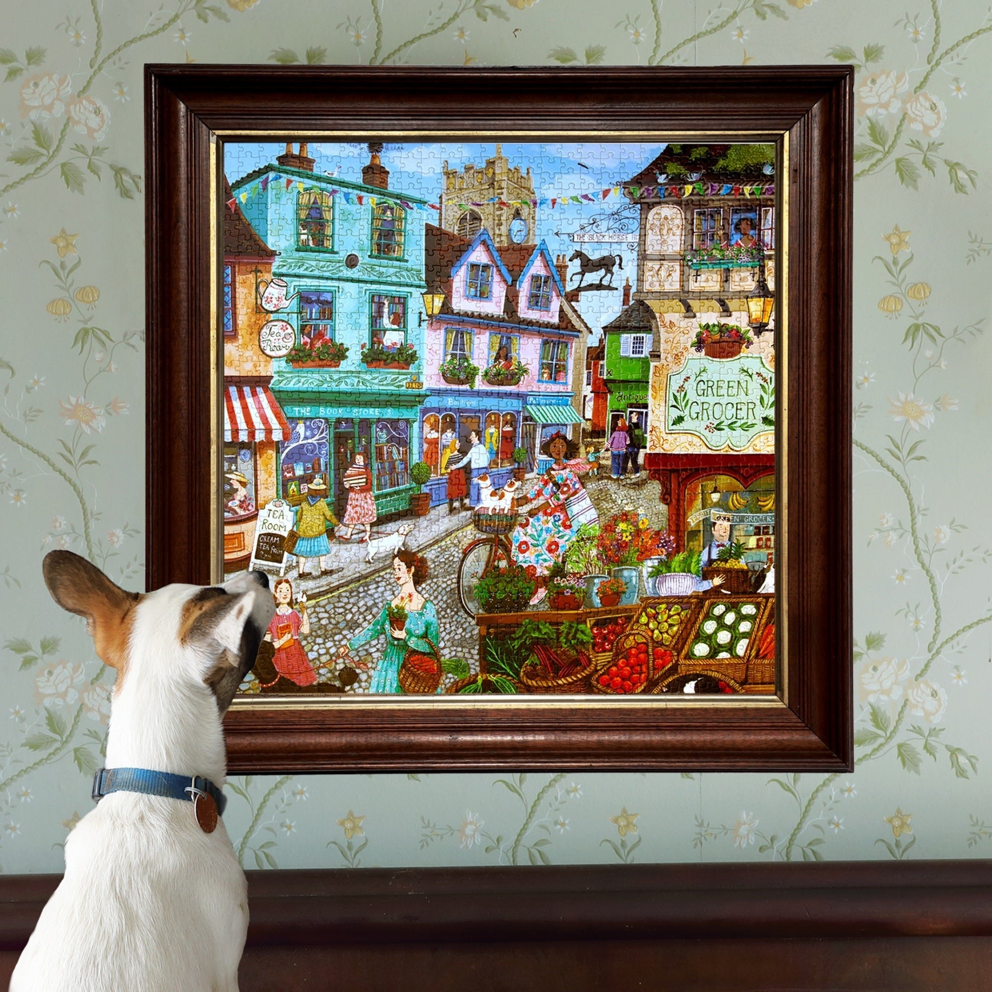 eeBoo Piece & Love Village By The Sea 1000-Piece Puzzle
