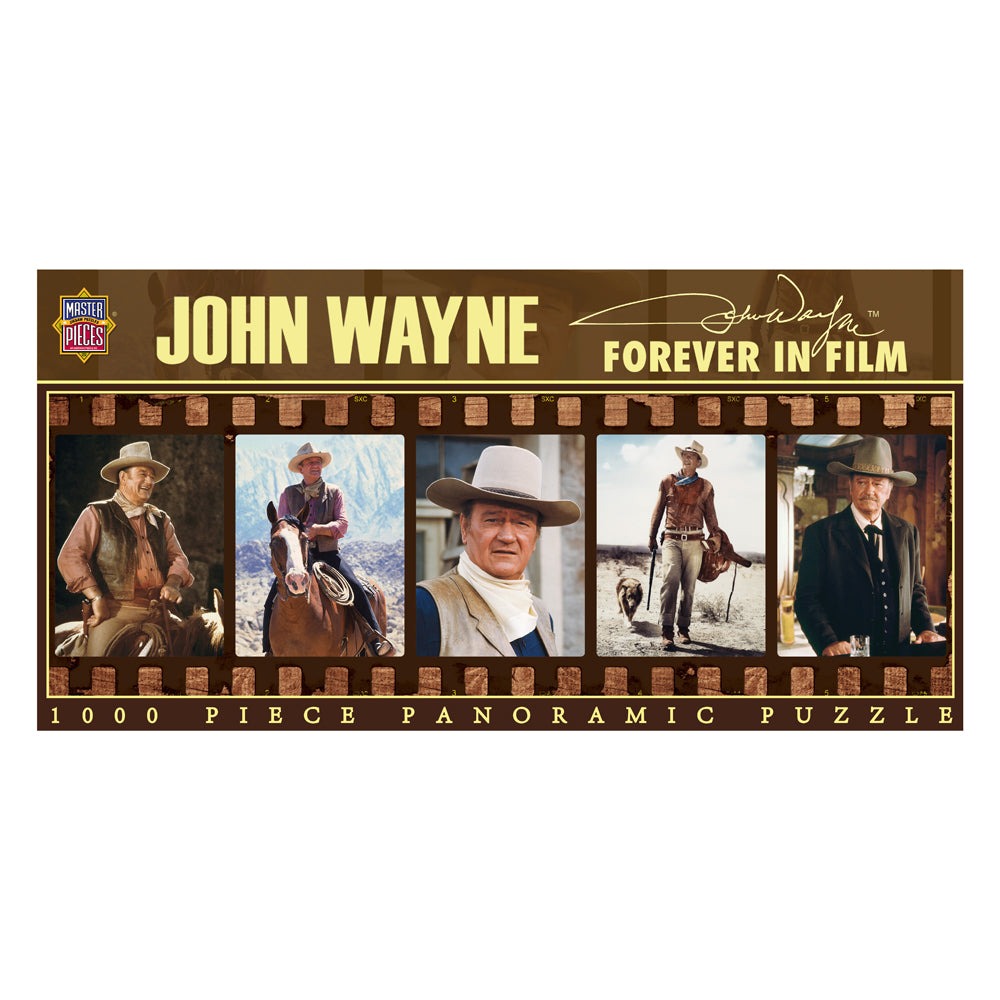 MasterPieces John Wayne Forever In Film Panoramic Jigsaw Puzzle - 1000 Piece