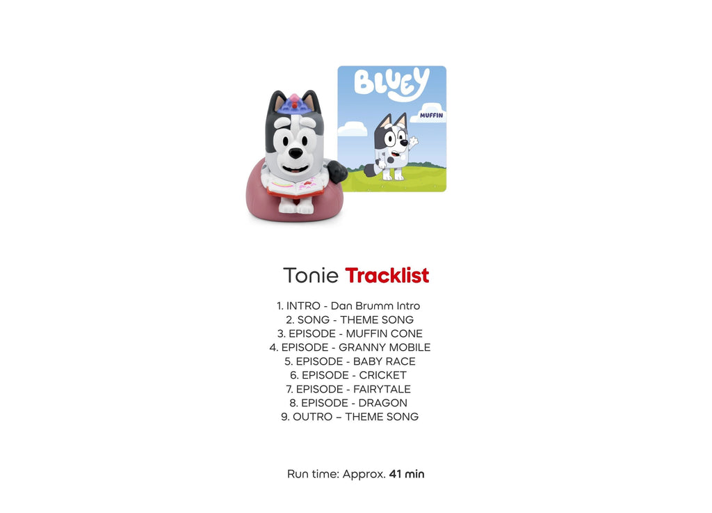 Tonies Bluey, Bingo & Muffin Figurine 3-Pack
