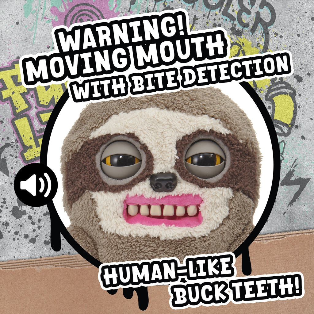Fuggler Sickening Sloth Puppetronic Interactive Plush Toy, 12-Inch
