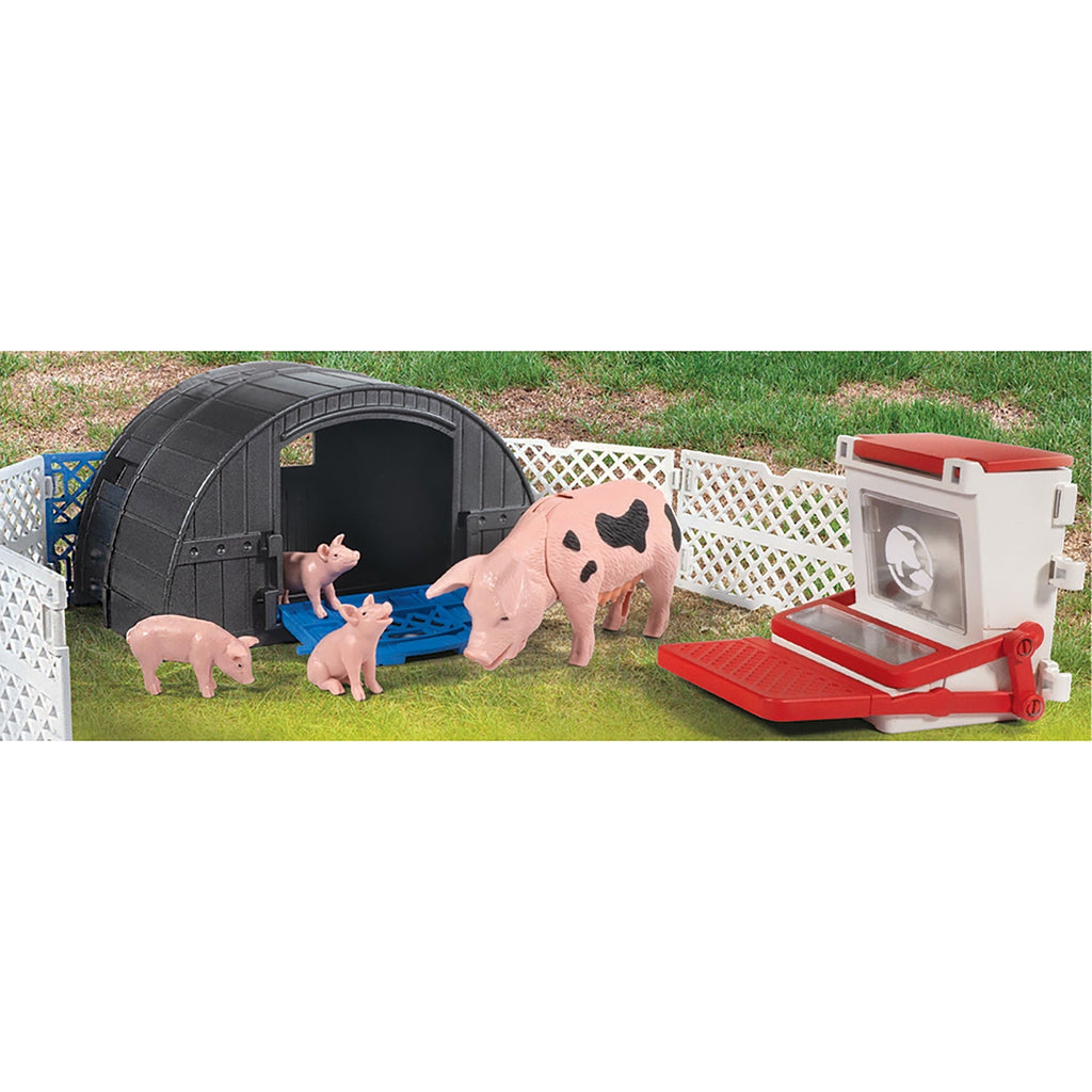Big Country Toys Pig Hut Adventure 10-Piece Farm Toy Playset