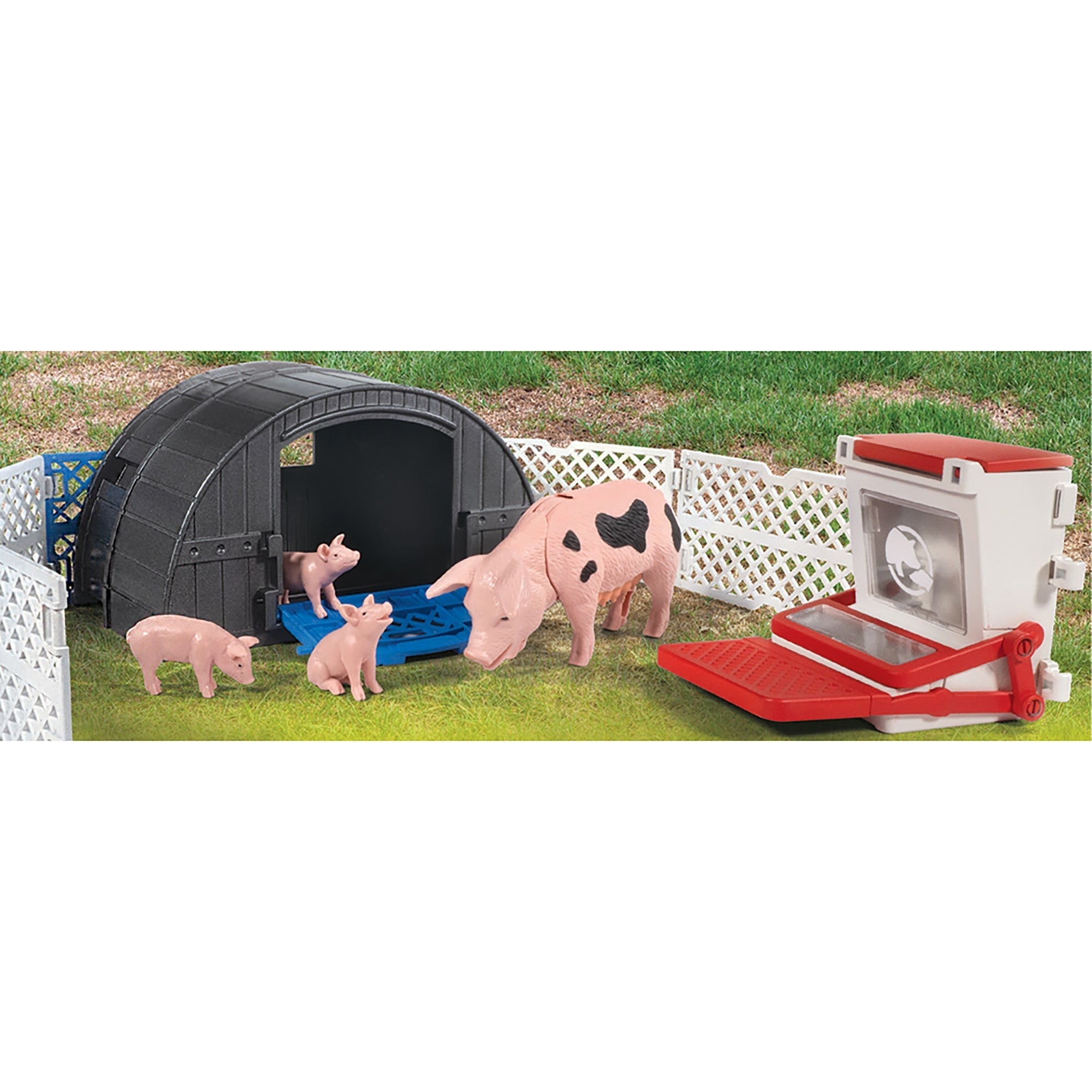 Big Country Toys Pig Hut Adventure 10-Piece Farm Toy Playset